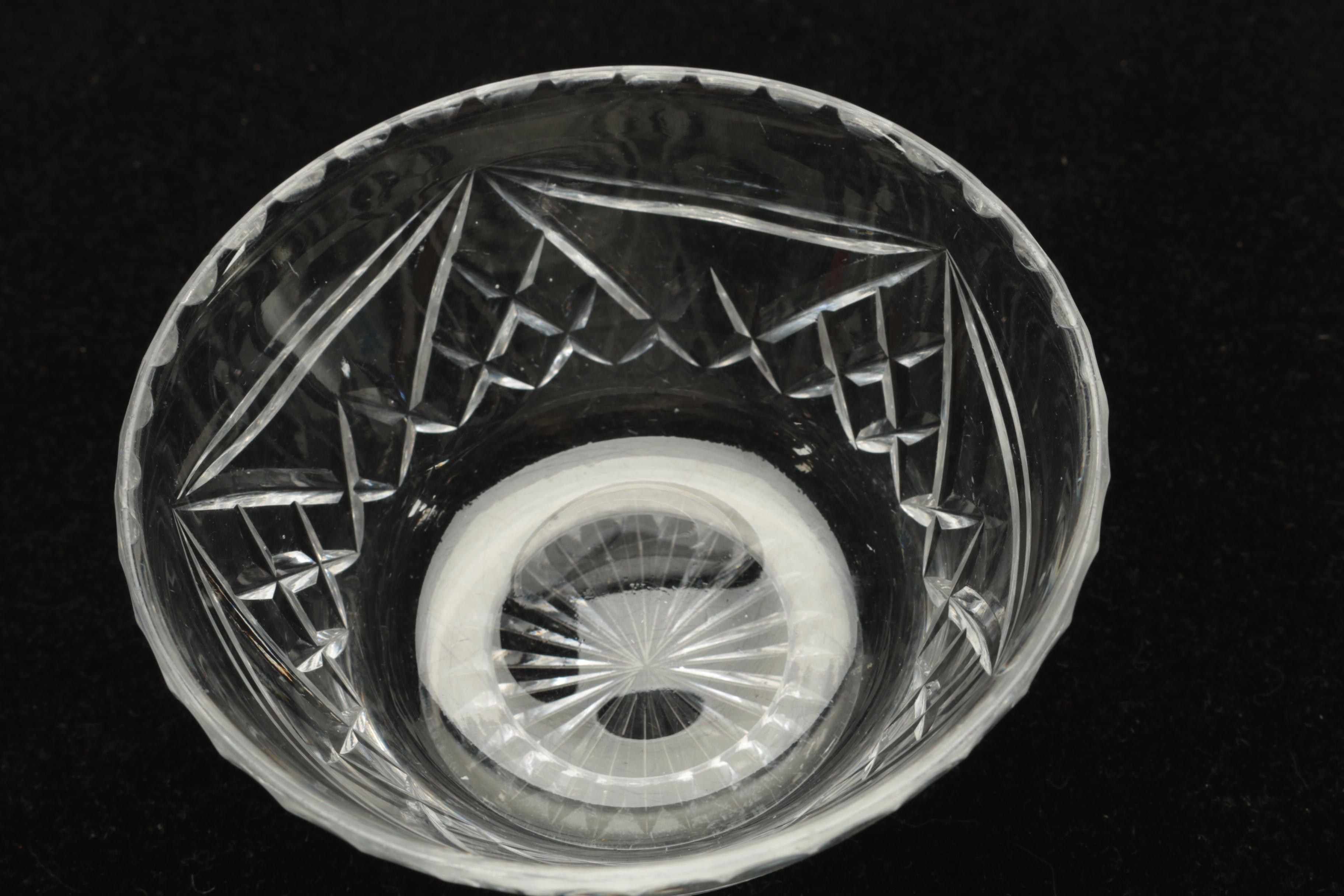 Webb Corbett Crystal Creamer and Sugar Bowl