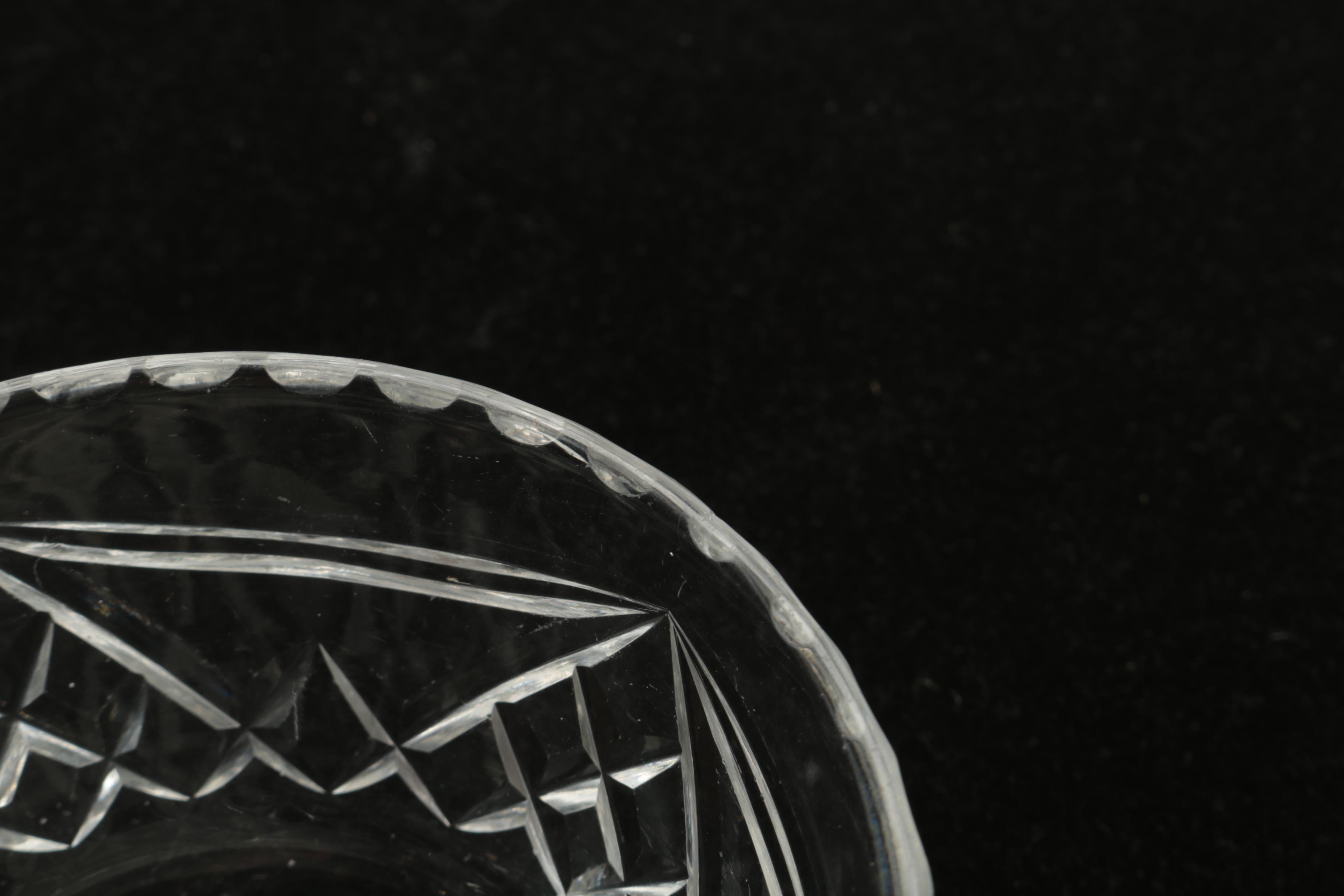 Webb Corbett Crystal Creamer and Sugar Bowl