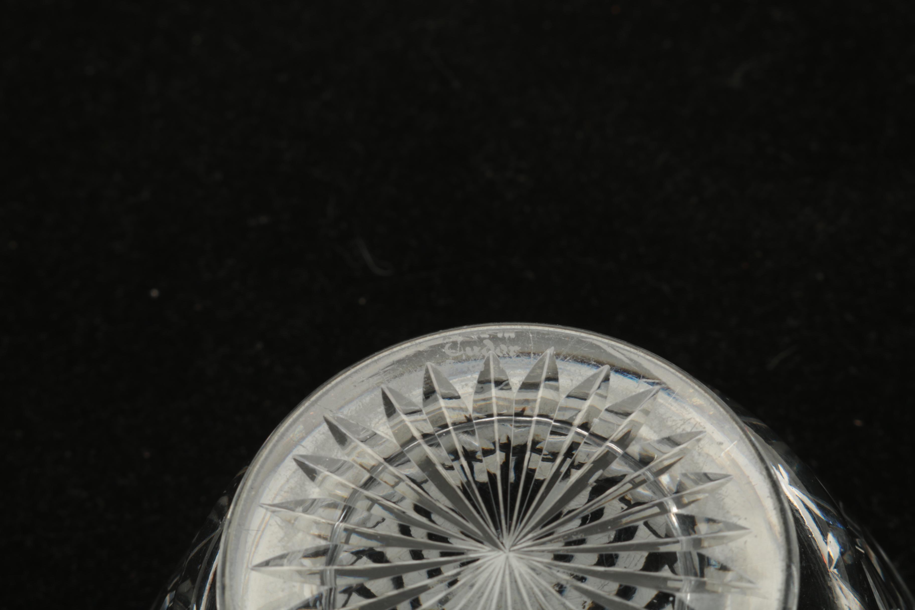 Webb Corbett Crystal Creamer and Sugar Bowl