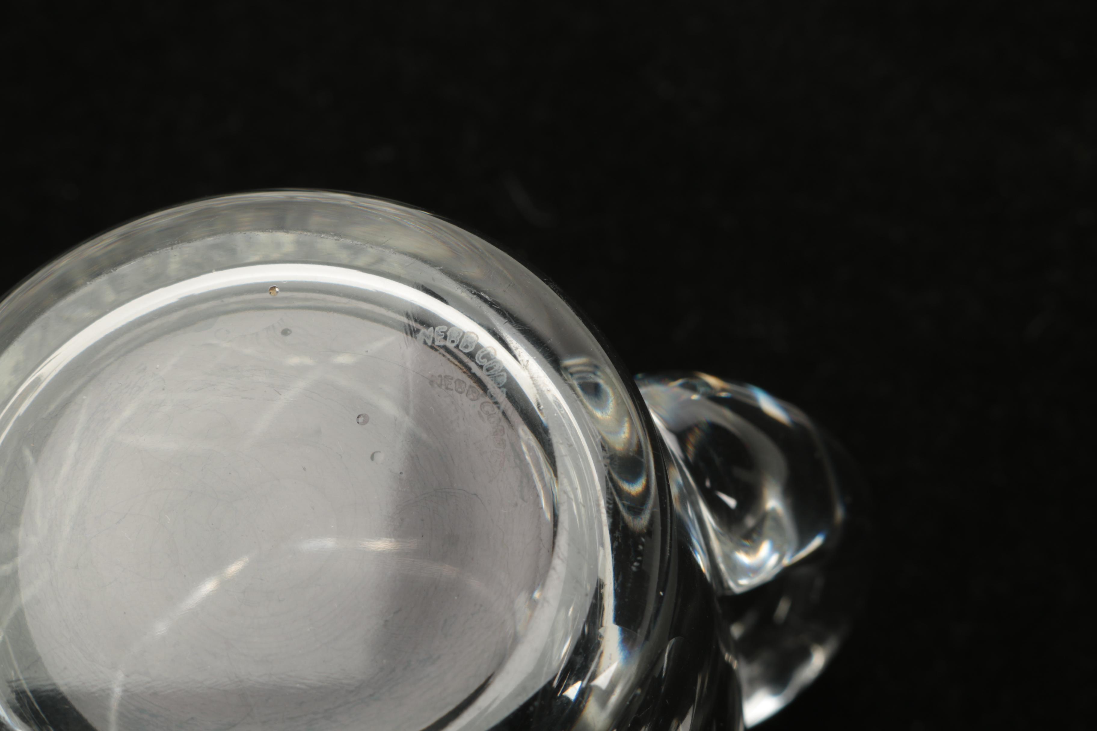 Webb Corbett Crystal Creamer and Sugar Bowl