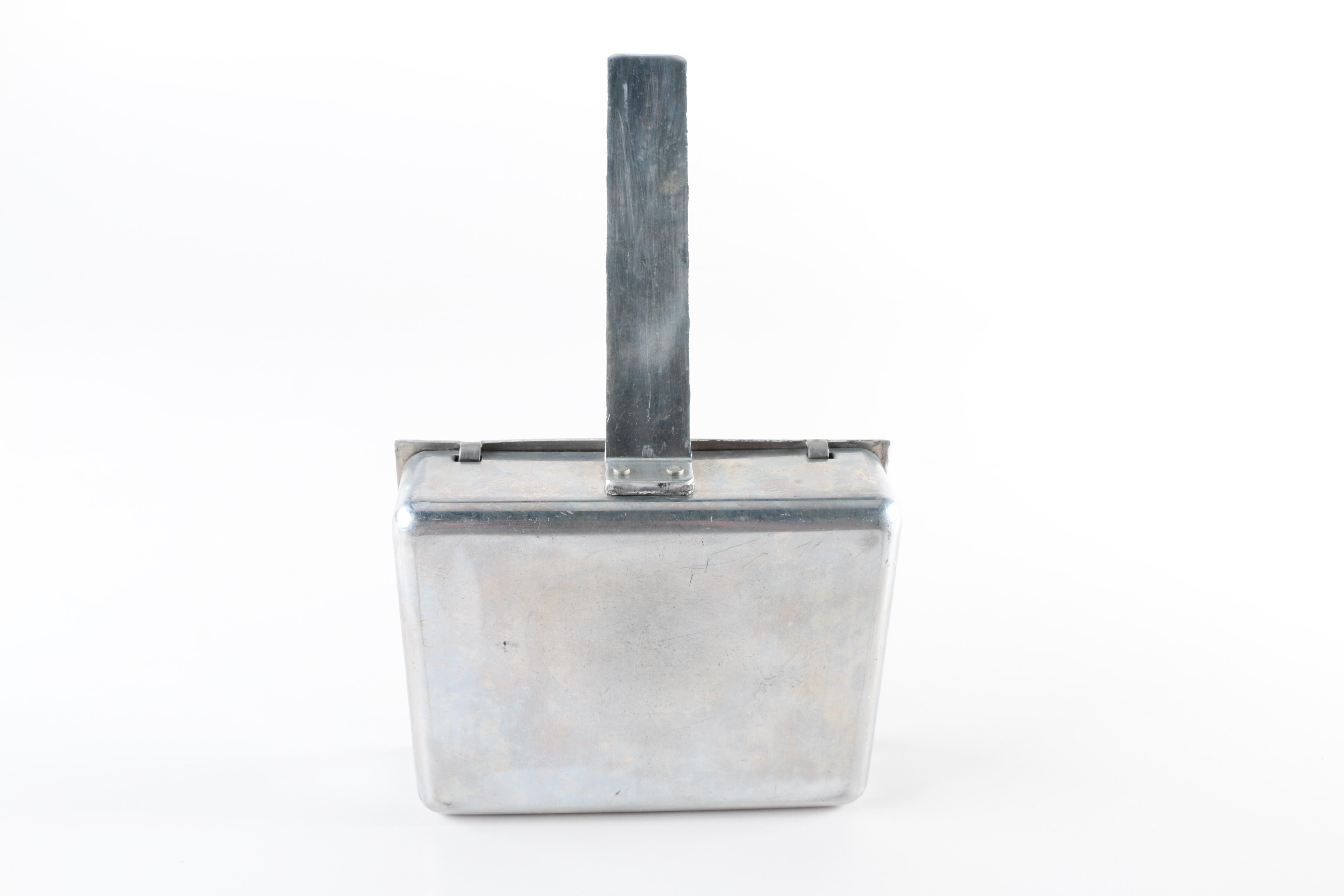 Hand Hammered Aluminium Silent Butler With A Foxhunting Motif