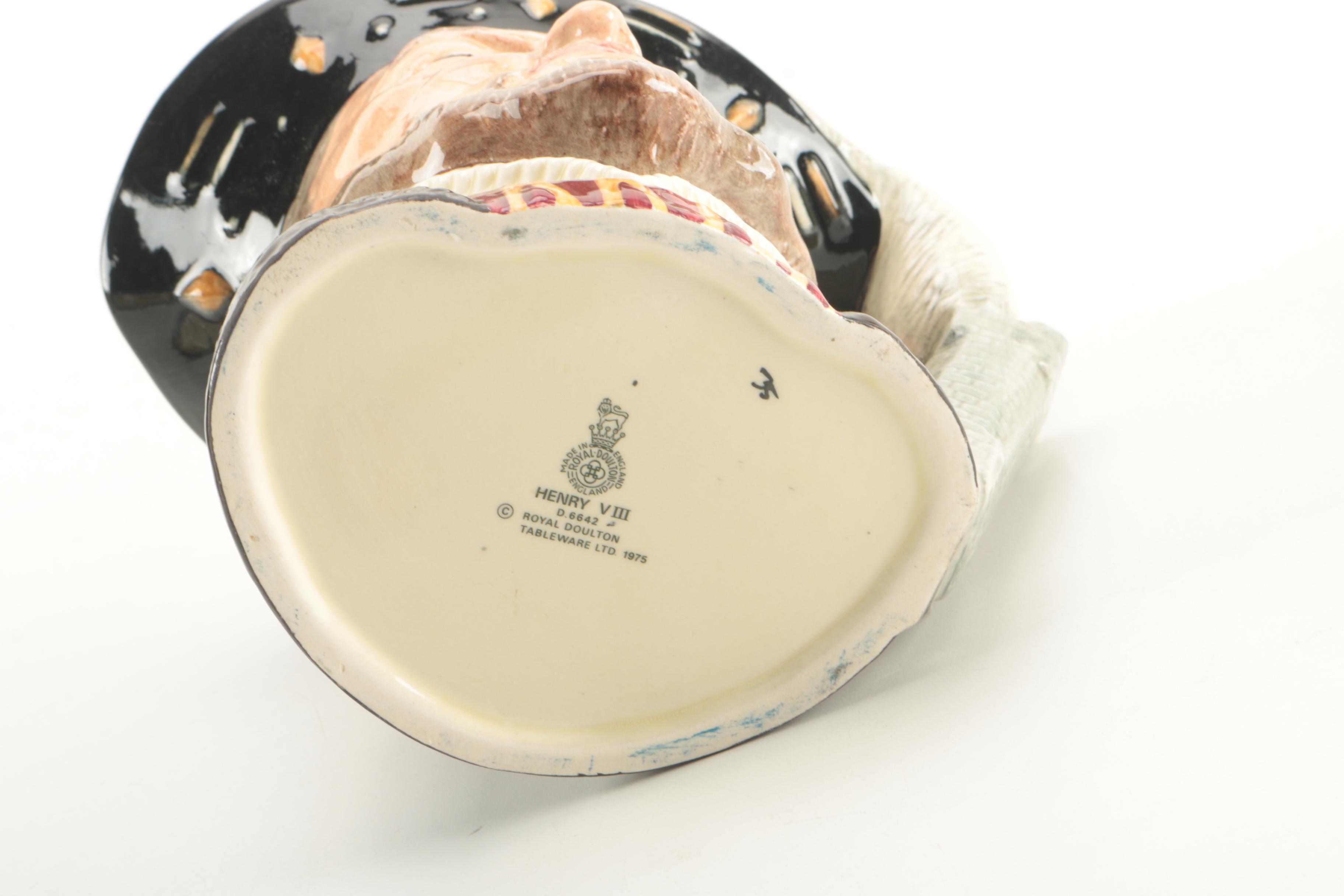 Royal Doulton Toby Jugs of Henry VIII and His Six Wives