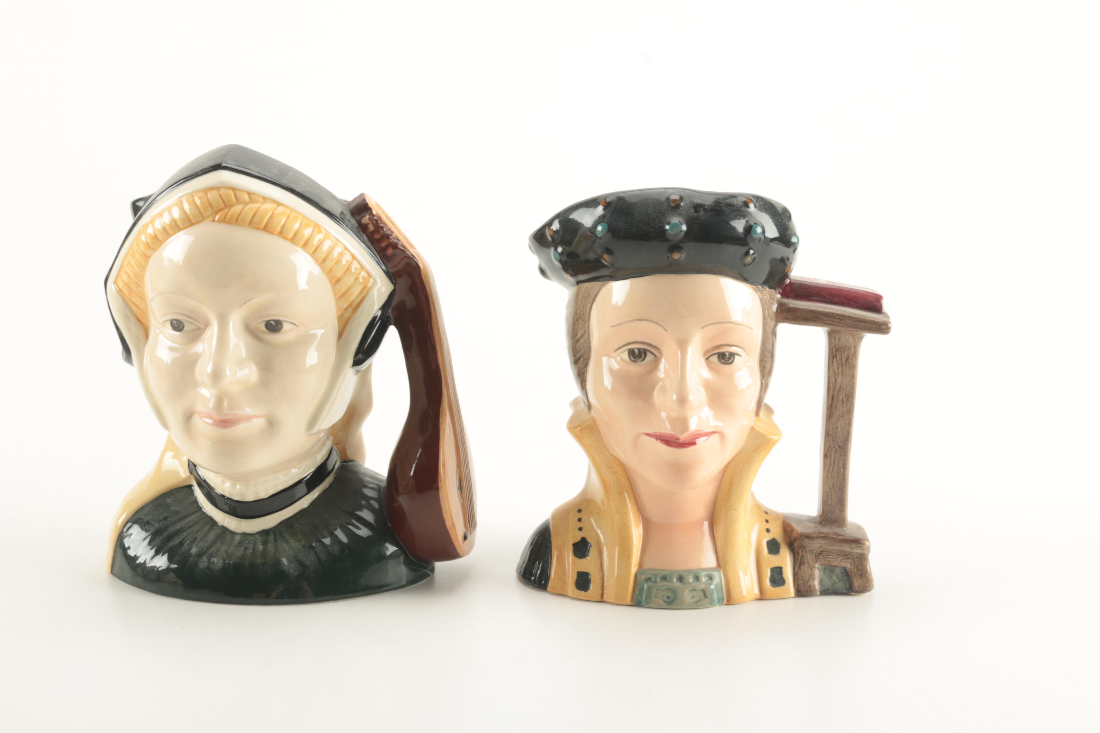 Royal Doulton Toby Jugs of Henry VIII and His Six Wives