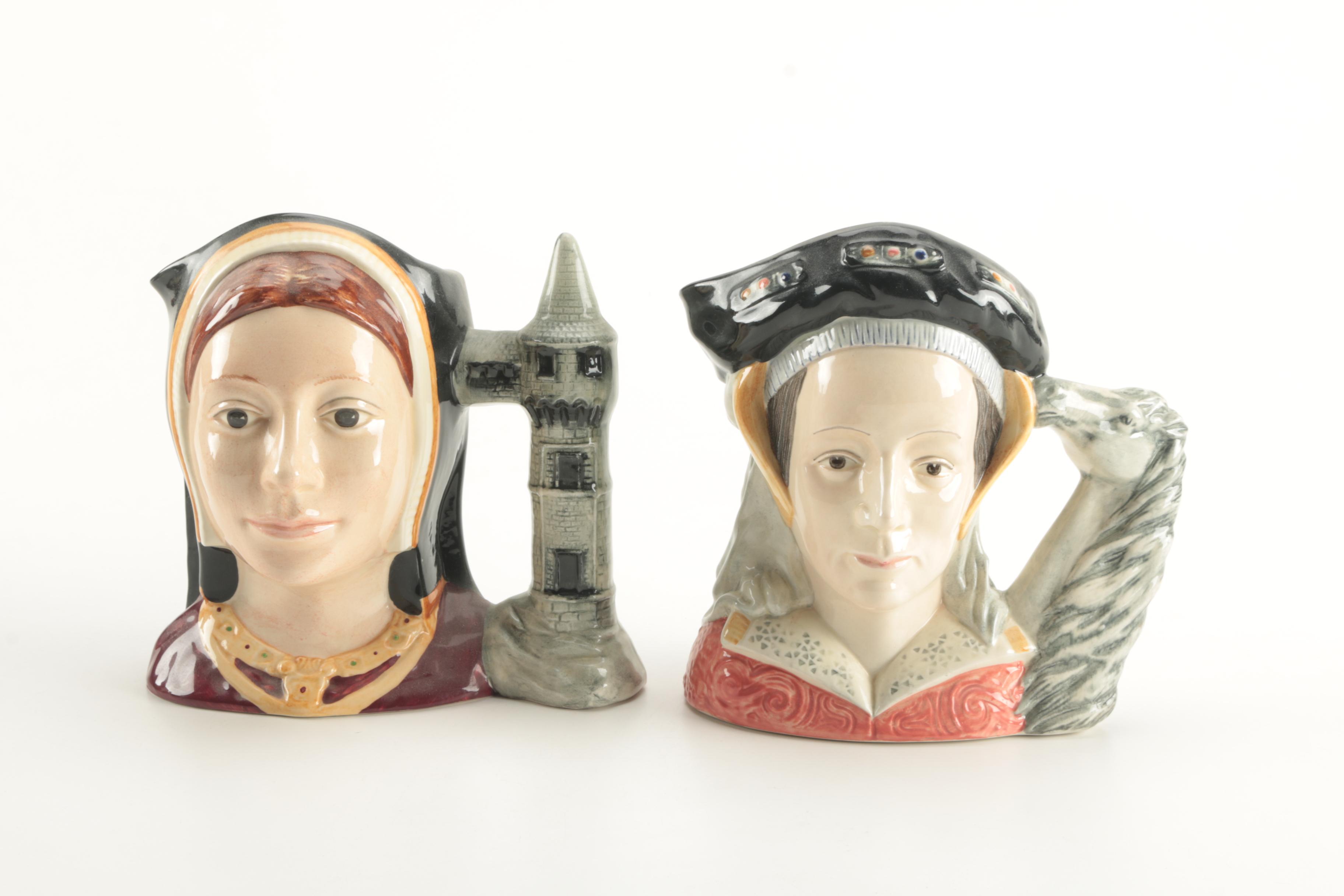 Royal Doulton Toby Jugs of Henry VIII and His Six Wives