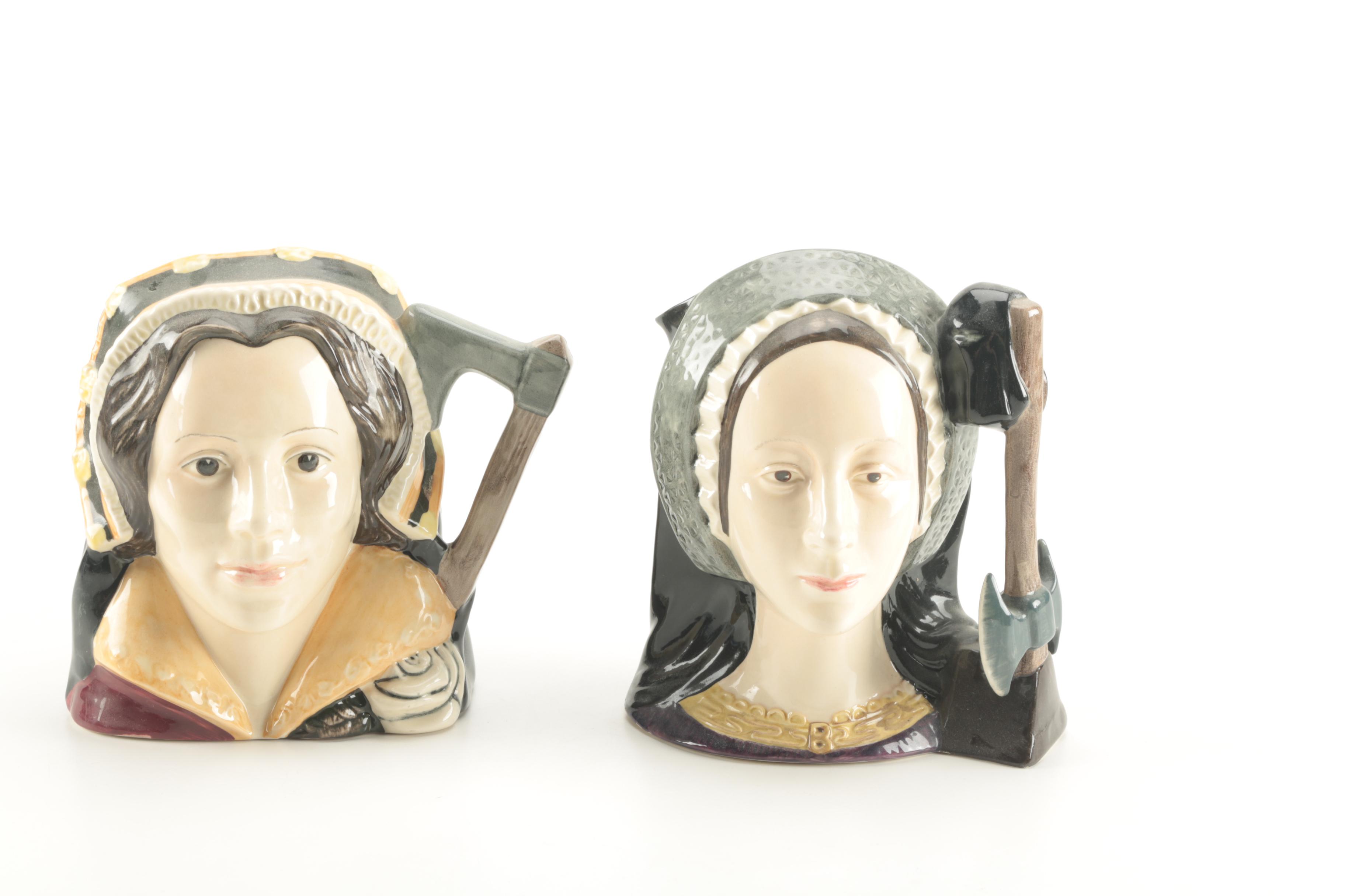 Royal Doulton Toby Jugs of Henry VIII and His Six Wives