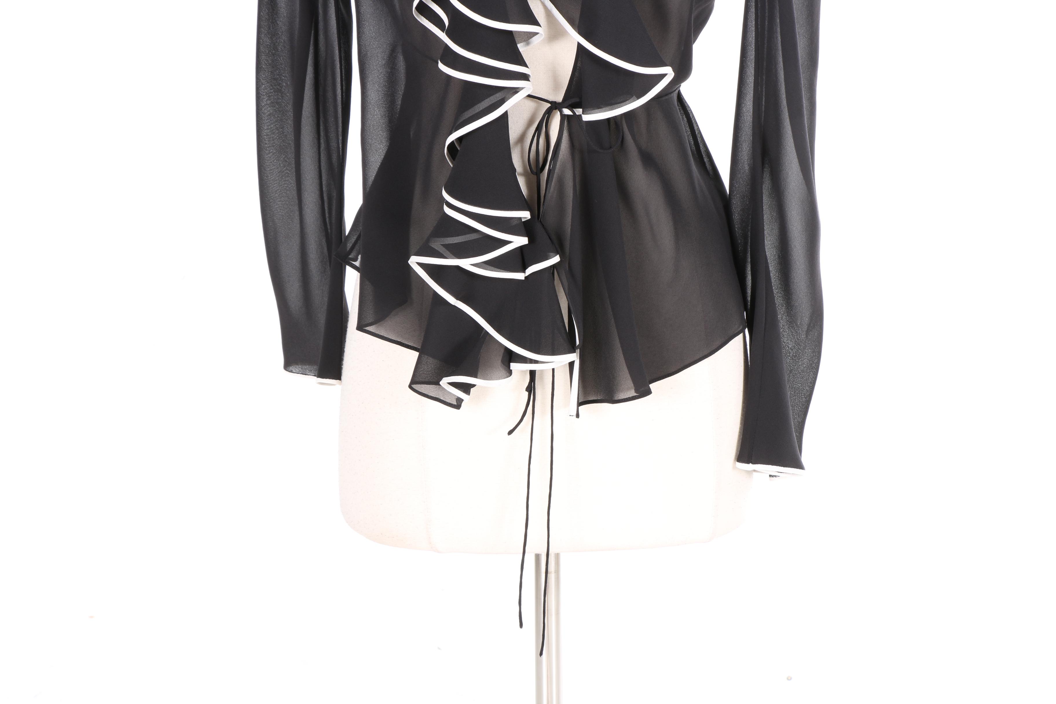 Christian Dior Boutique Wrap Blouse