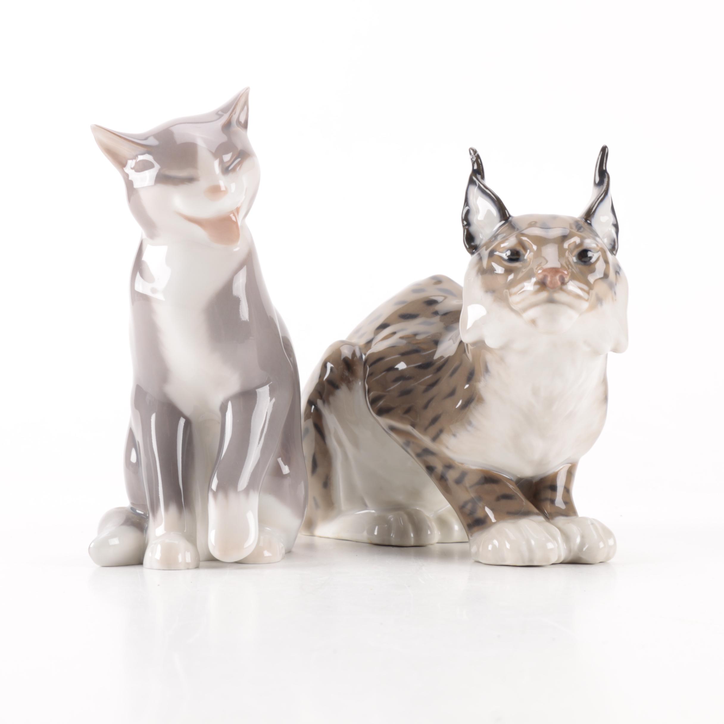 Ceramic Cat Figurines