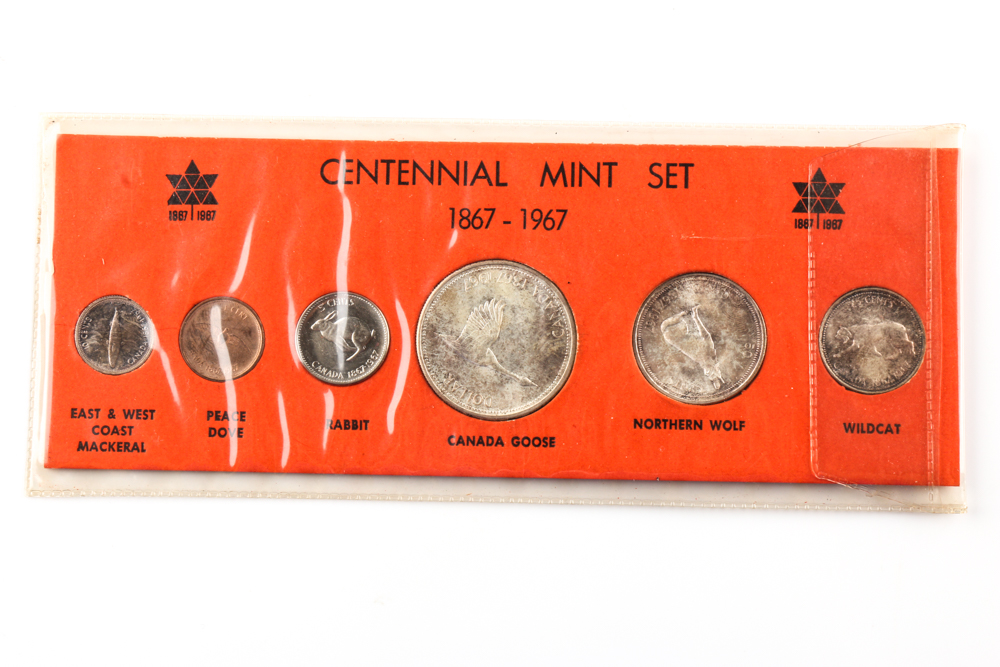 Pair of 1967 Canadian Centennial Mint Sets