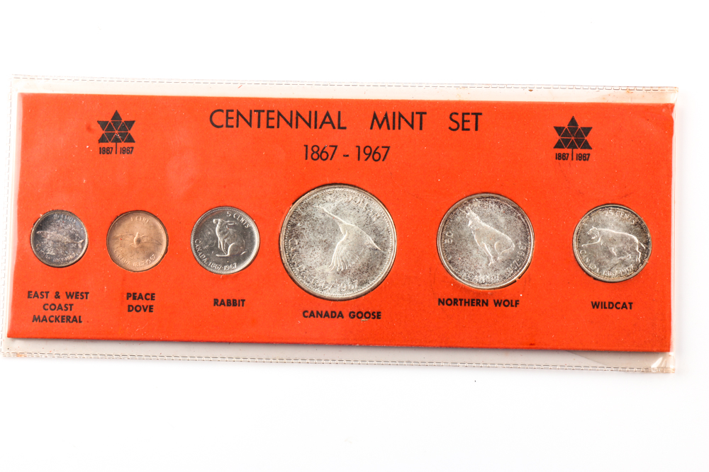 Pair of 1967 Canadian Centennial Mint Sets