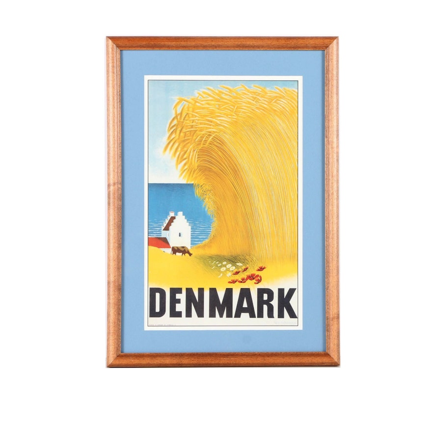 Offset Lithograph After Aage Rasmussen "Denmark"