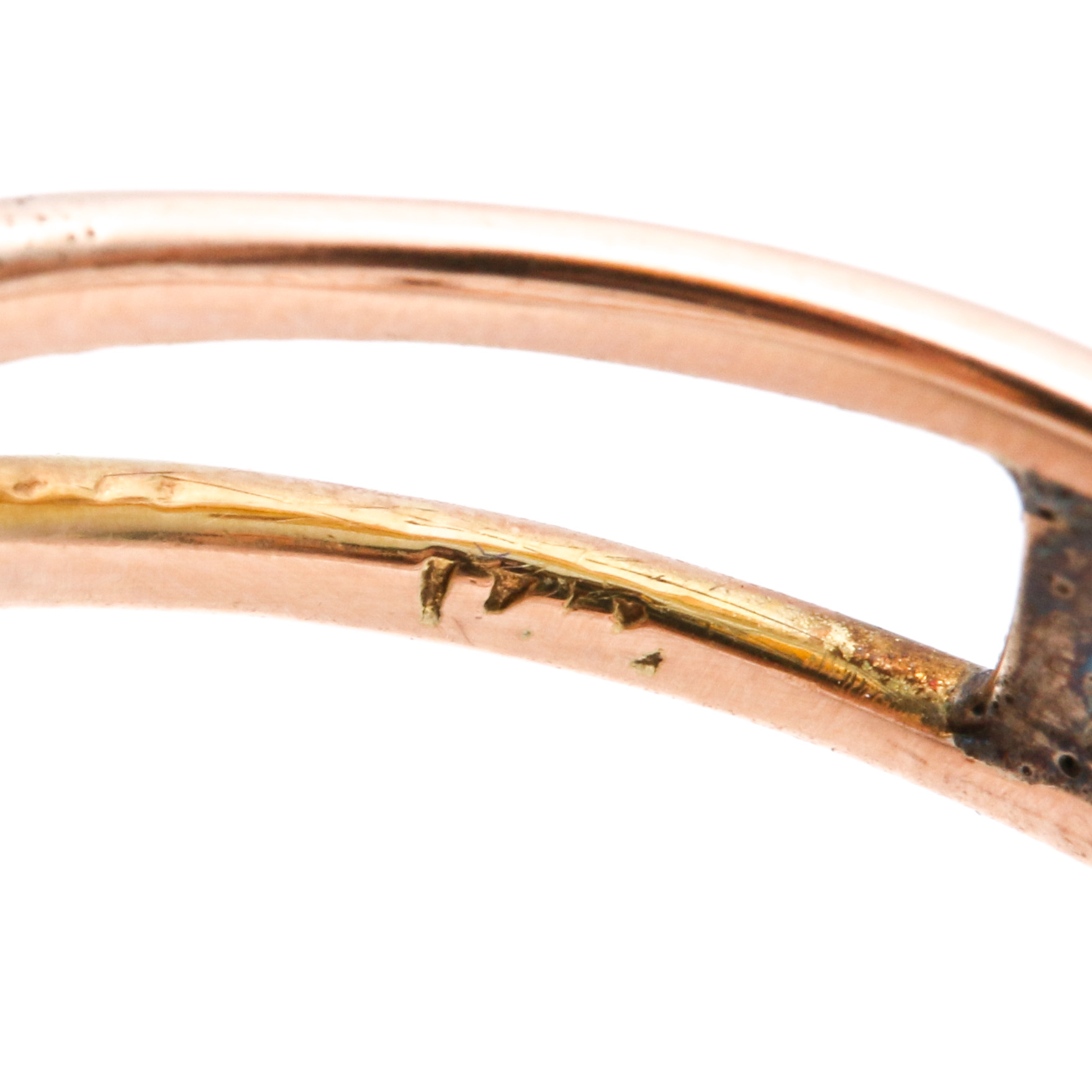 14K Yellow Gold Coral and Leaf Cocktail Ring