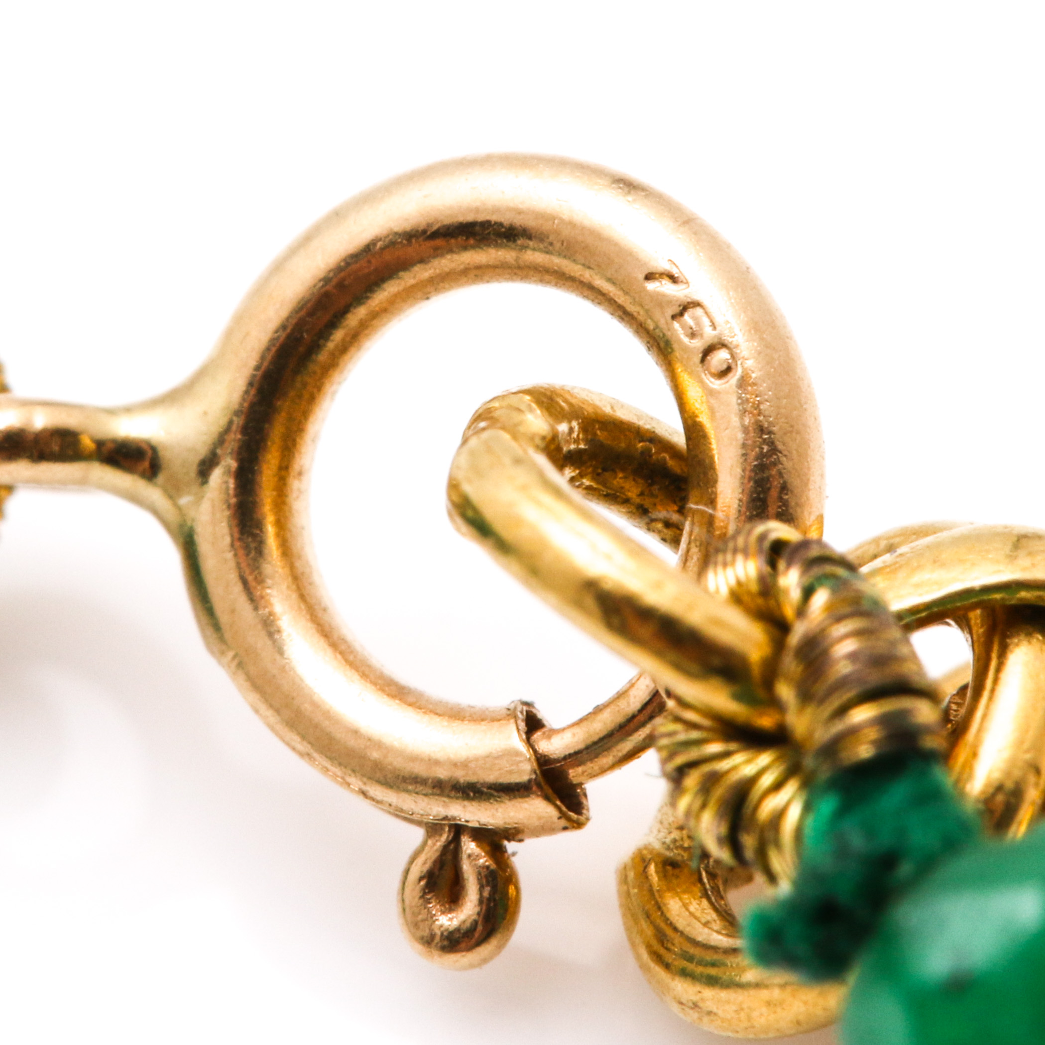 18K Emerald and Diamond Necklace