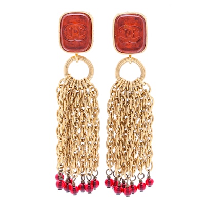 Chanel Clip-On Dangle Earrings Chanel Clip-On Dangle Earrings