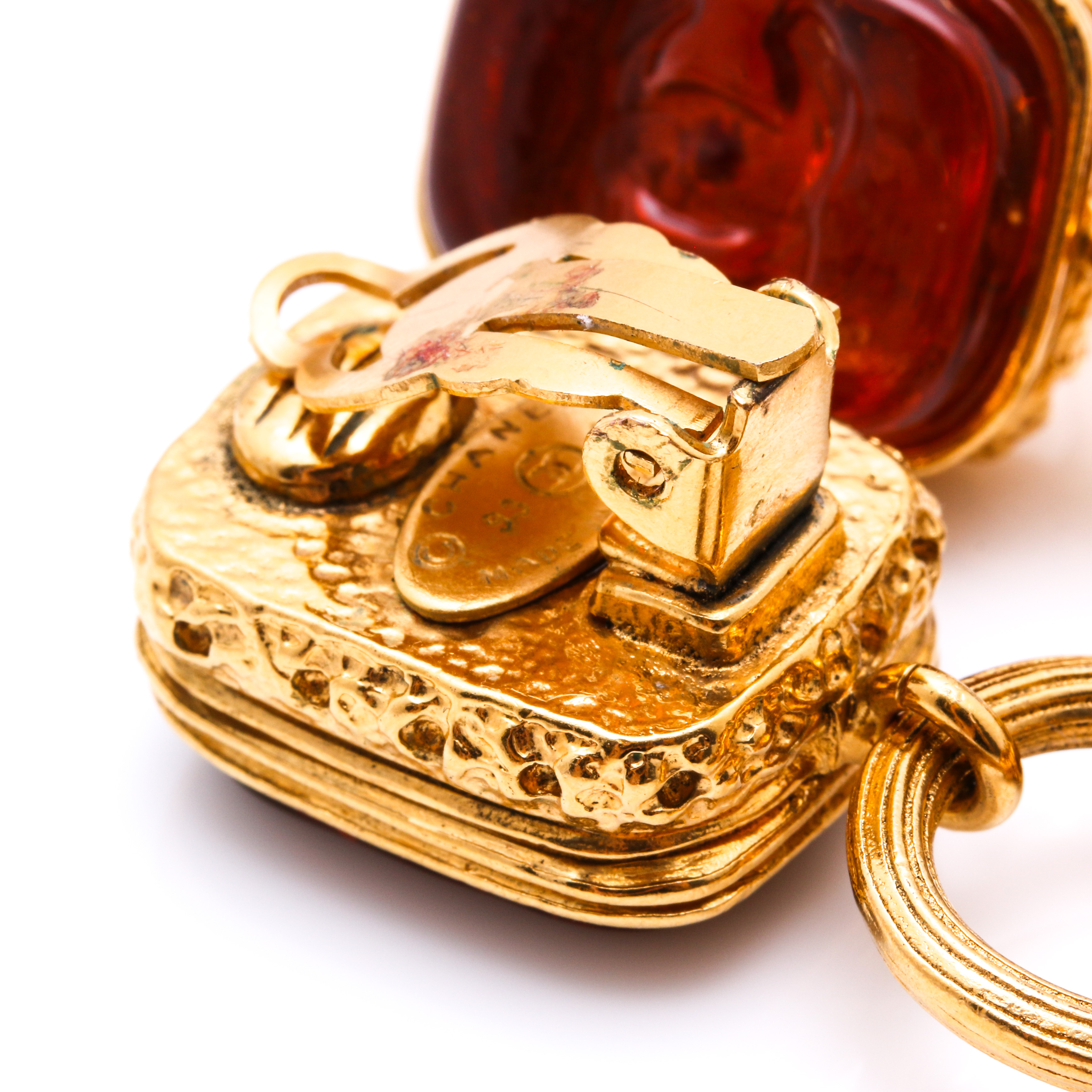 Chanel Clip-On Dangle Earrings