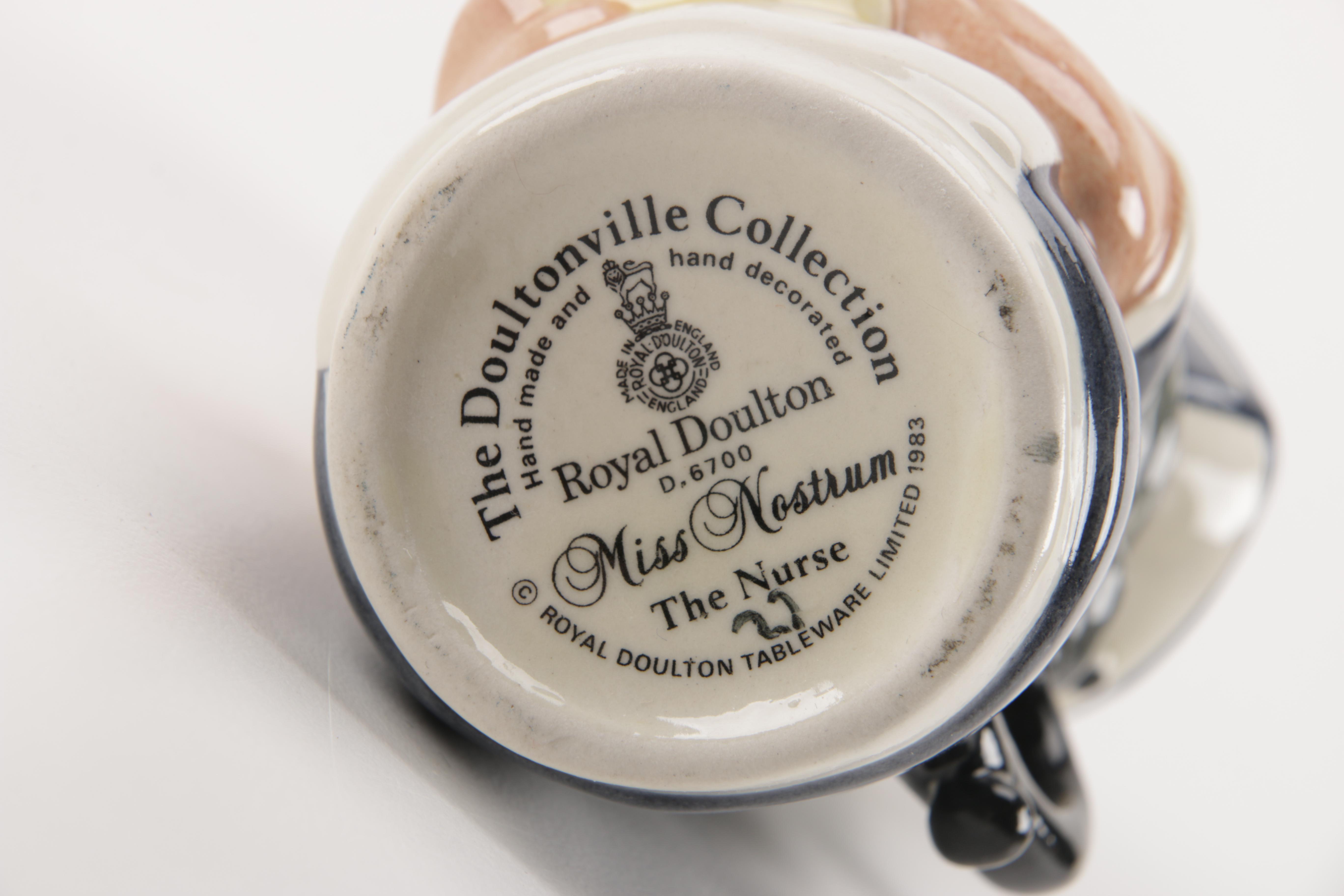 Royal Doulton Character Jugs From the "Doultonville Collection" C. 1983 - 1991