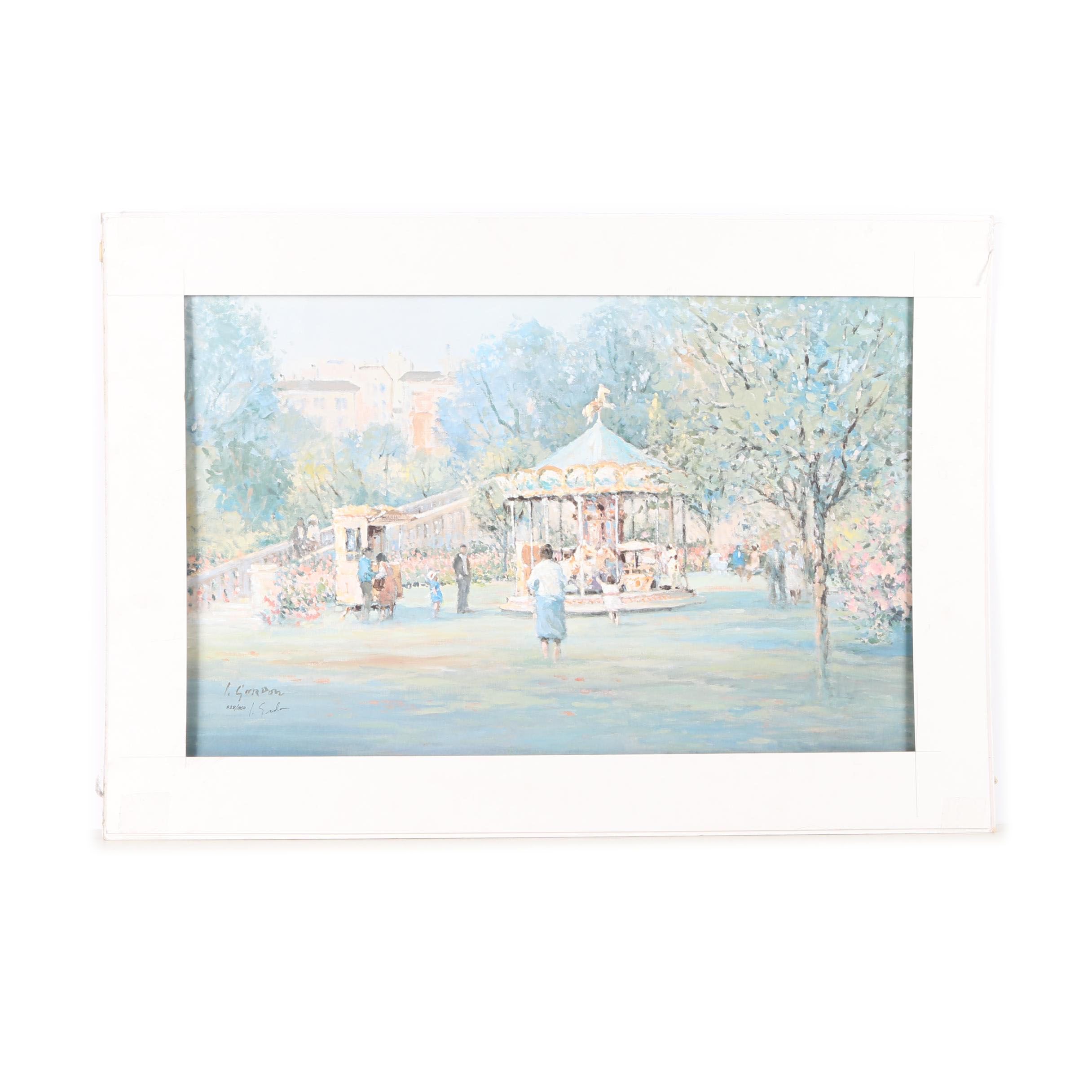 Lewis Gordon Limited Edition Offset Lithograph "Sunny Afternoon"