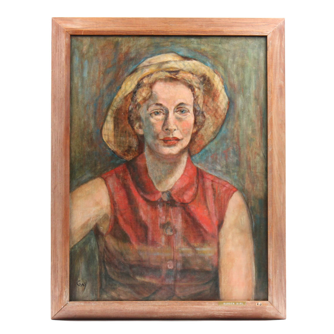 Gay Badenoch Original Oil Painting "Garden Girl"