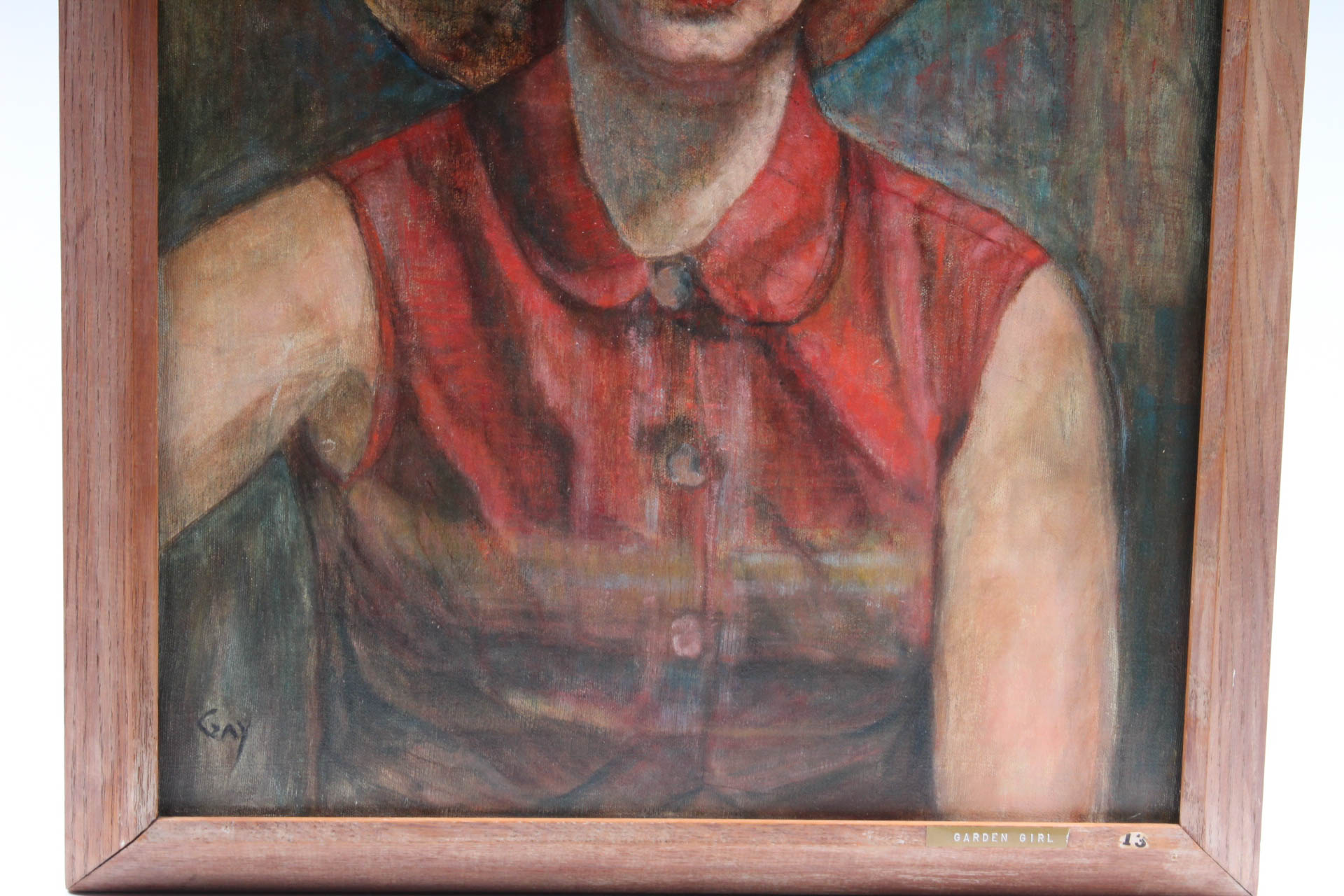 Gay Badenoch Original Oil Painting "Garden Girl"