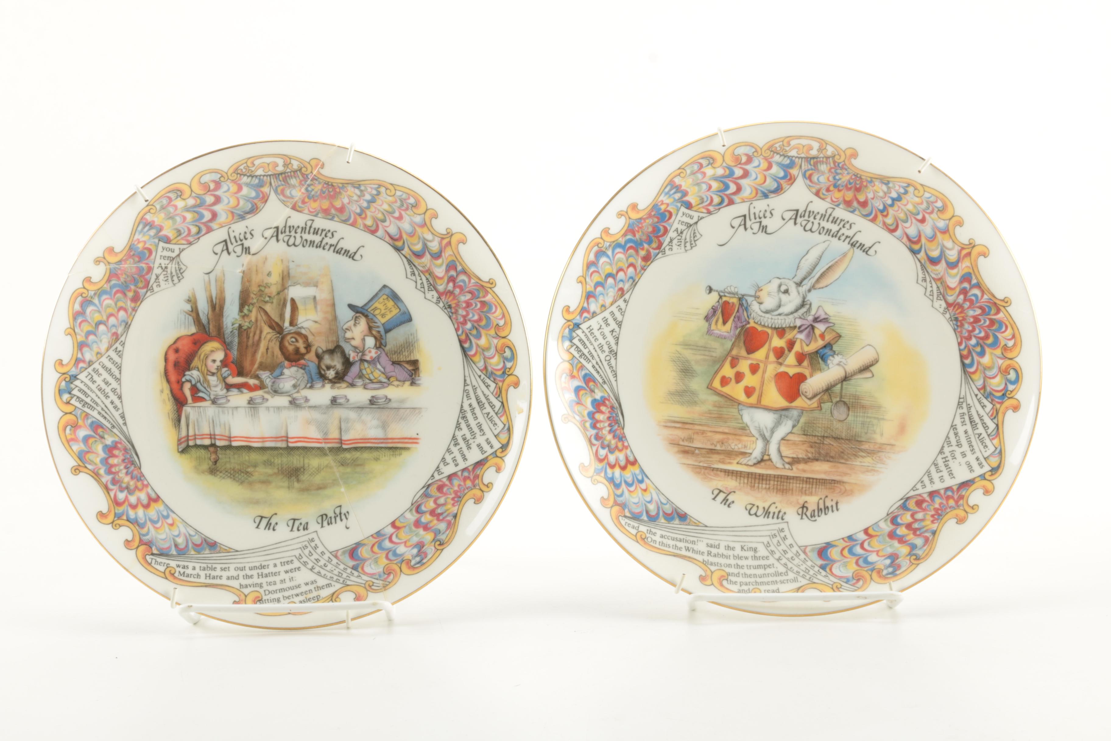 Collectible Alice In Wonderland Plates