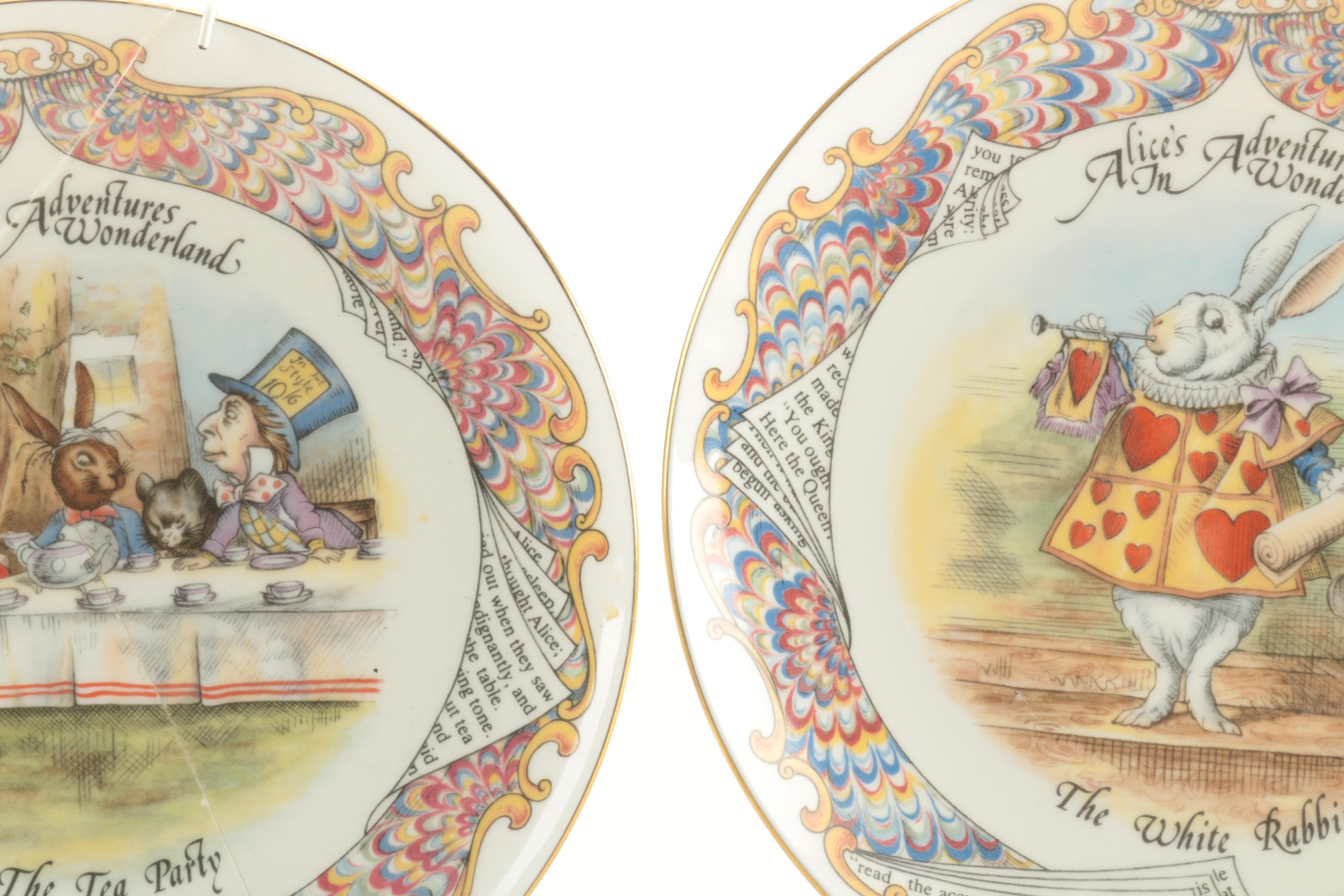 Collectible Alice In Wonderland Plates