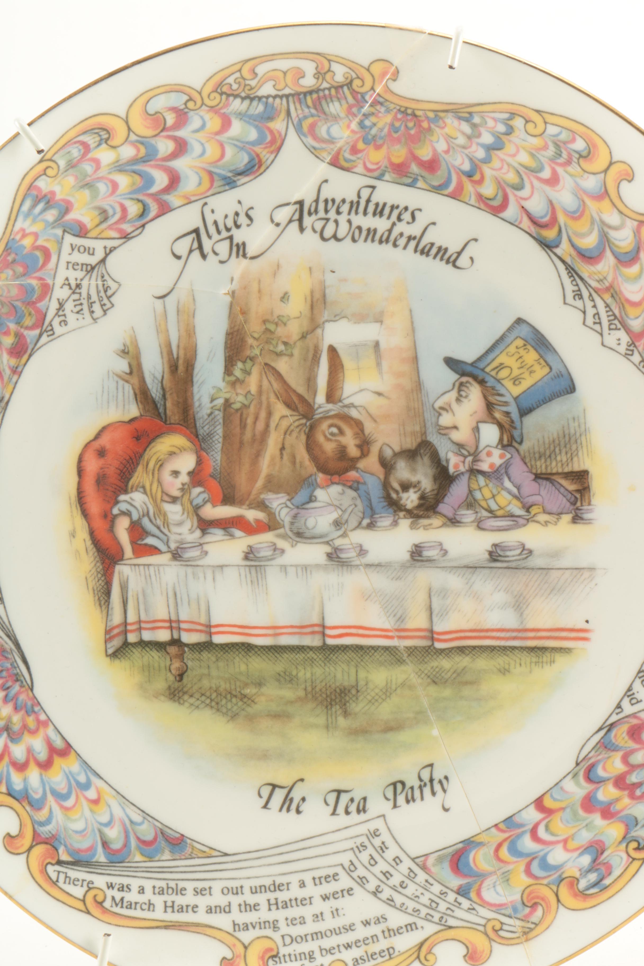 Collectible Alice In Wonderland Plates
