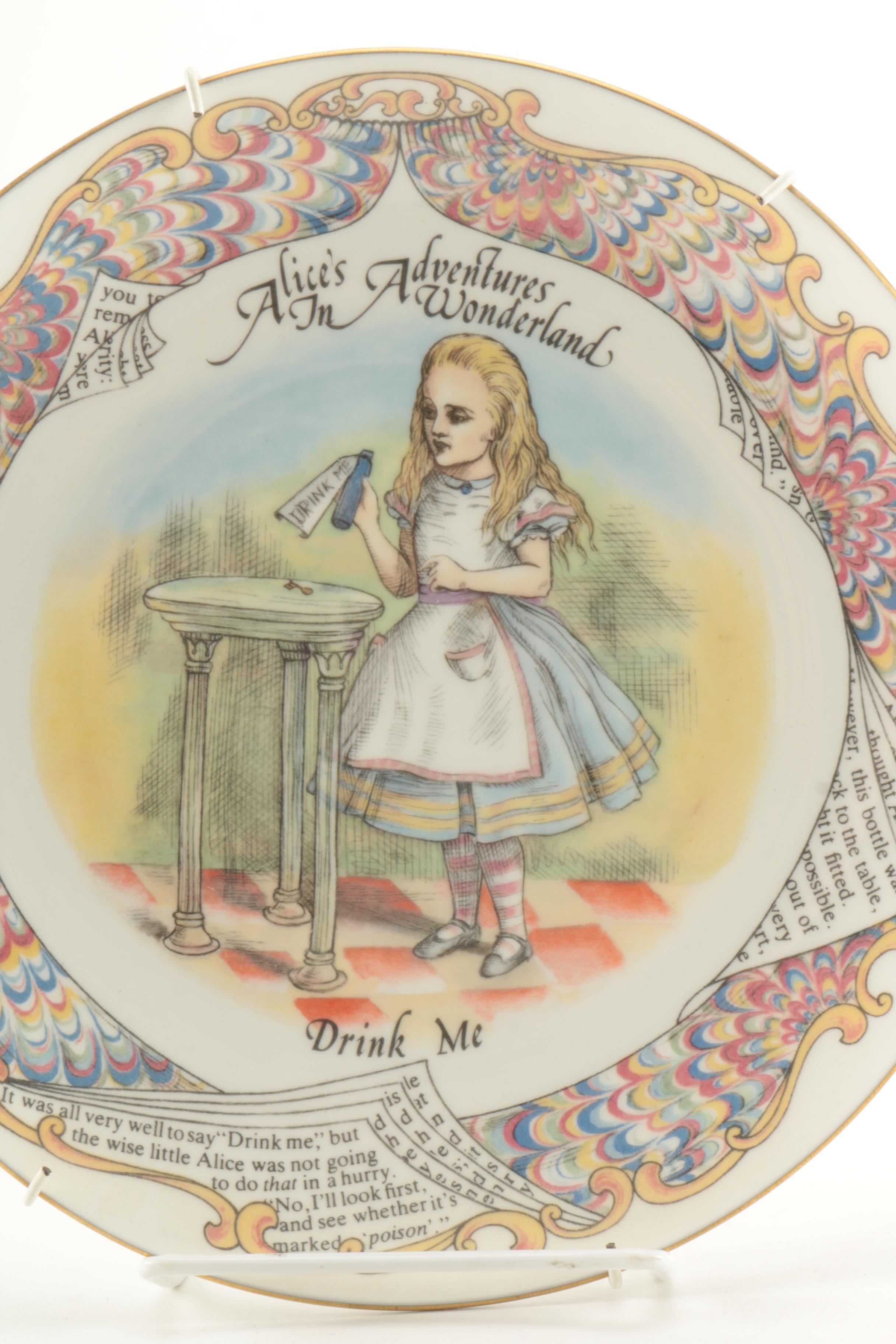 Collectible Alice In Wonderland Plates