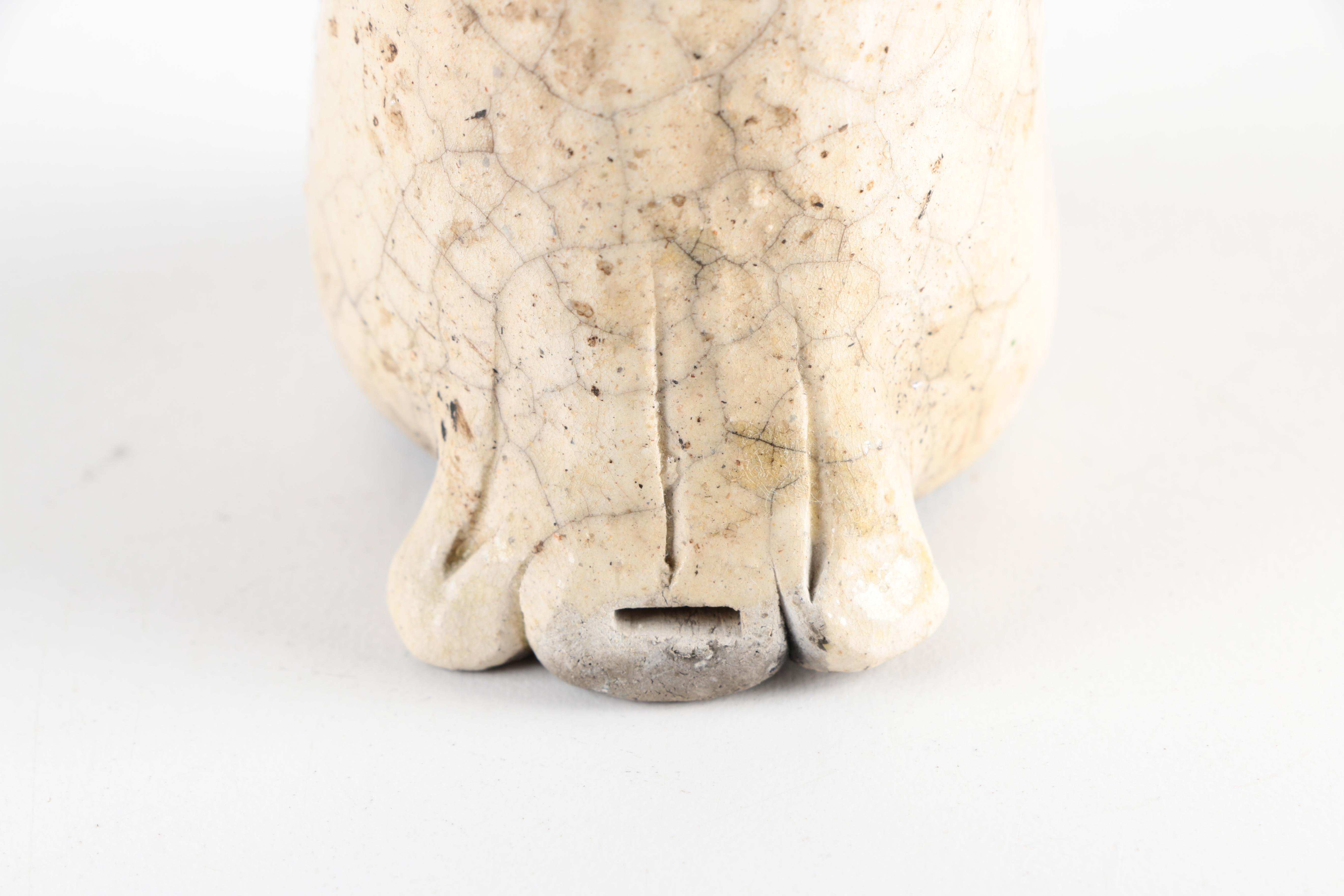 Chris Moses Art Pottery Animal Whistle Figurines