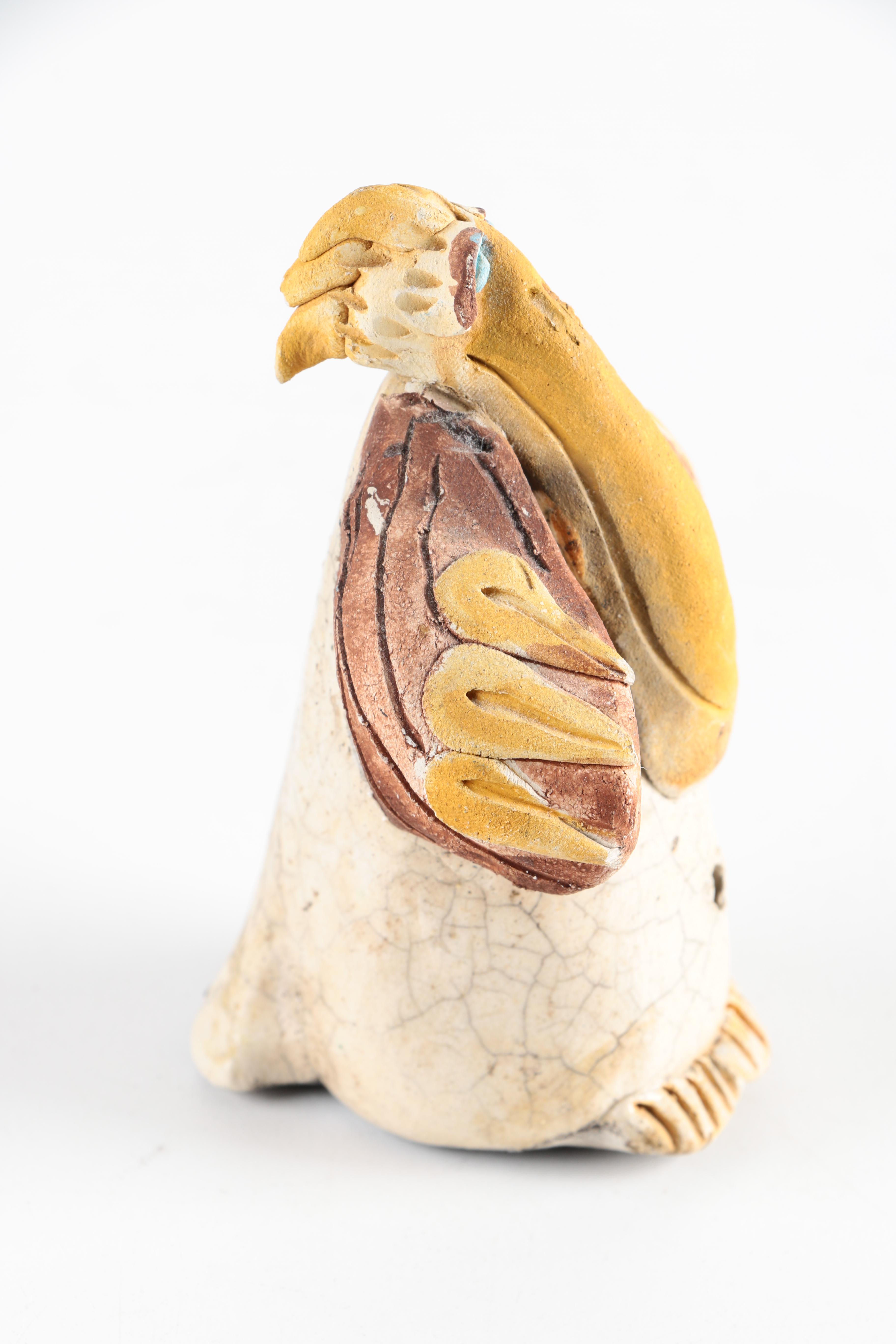 Chris Moses Art Pottery Animal Whistle Figurines