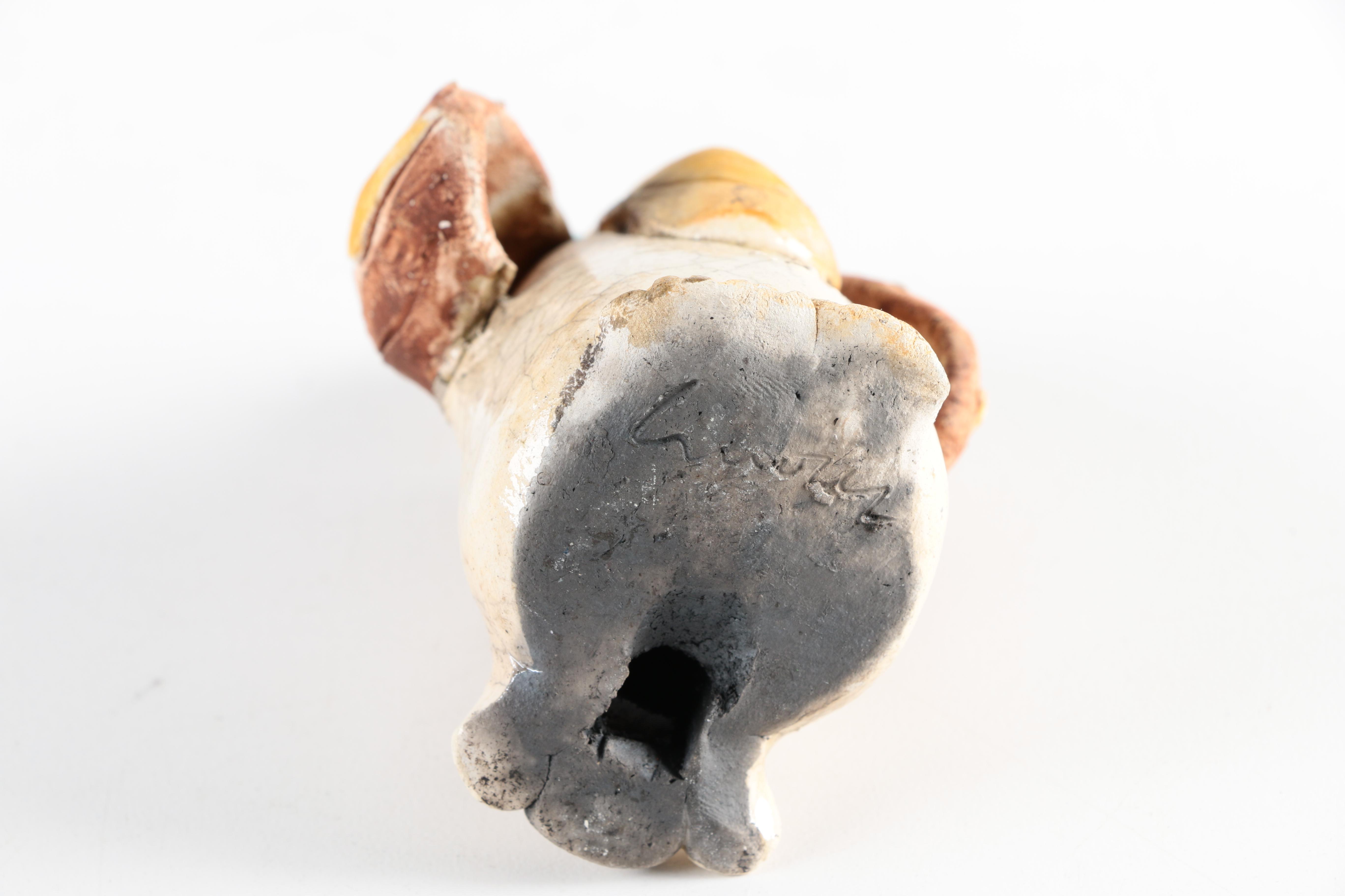 Chris Moses Art Pottery Animal Whistle Figurines