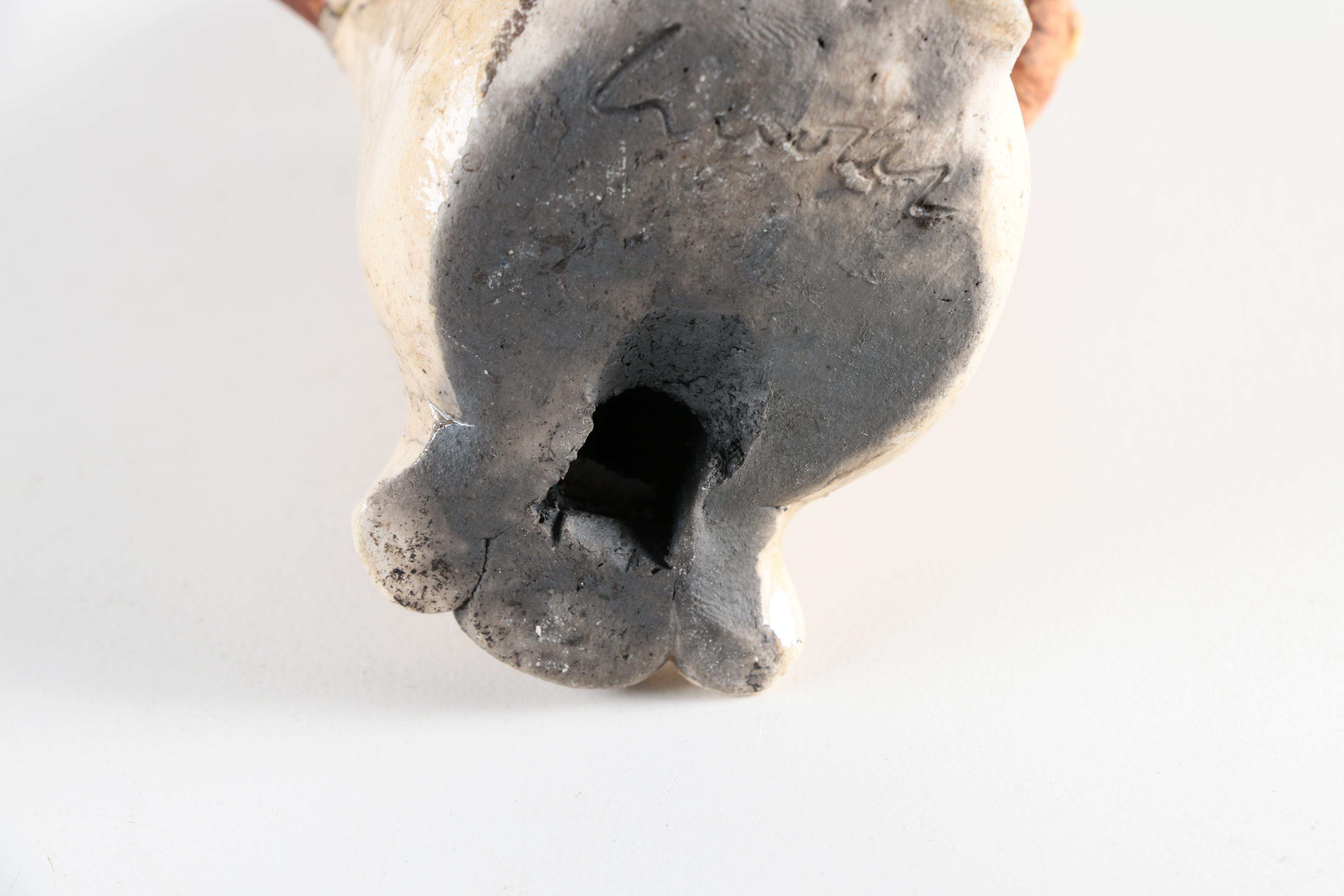 Chris Moses Art Pottery Animal Whistle Figurines