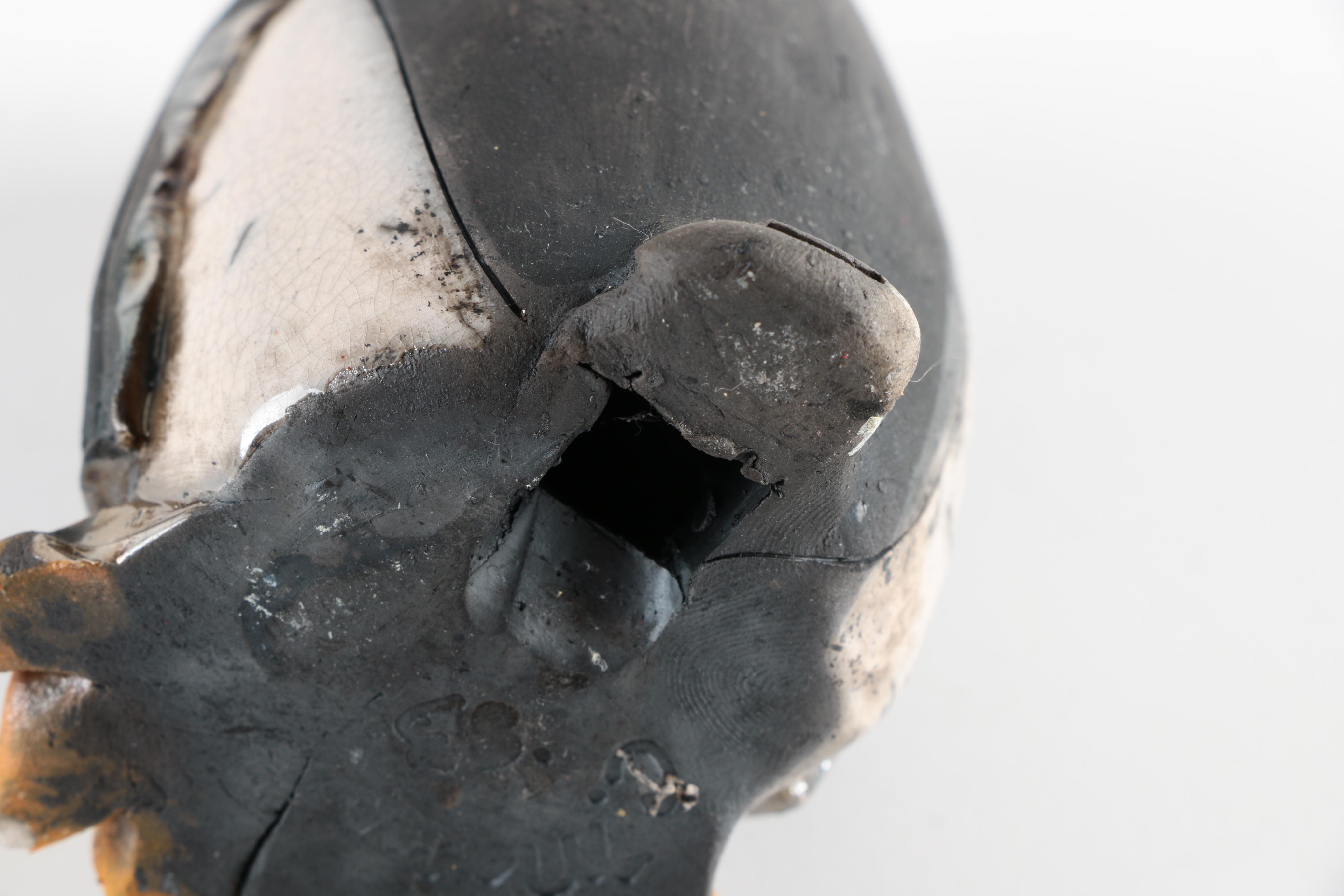 Chris Moses Art Pottery Animal Whistle Figurines