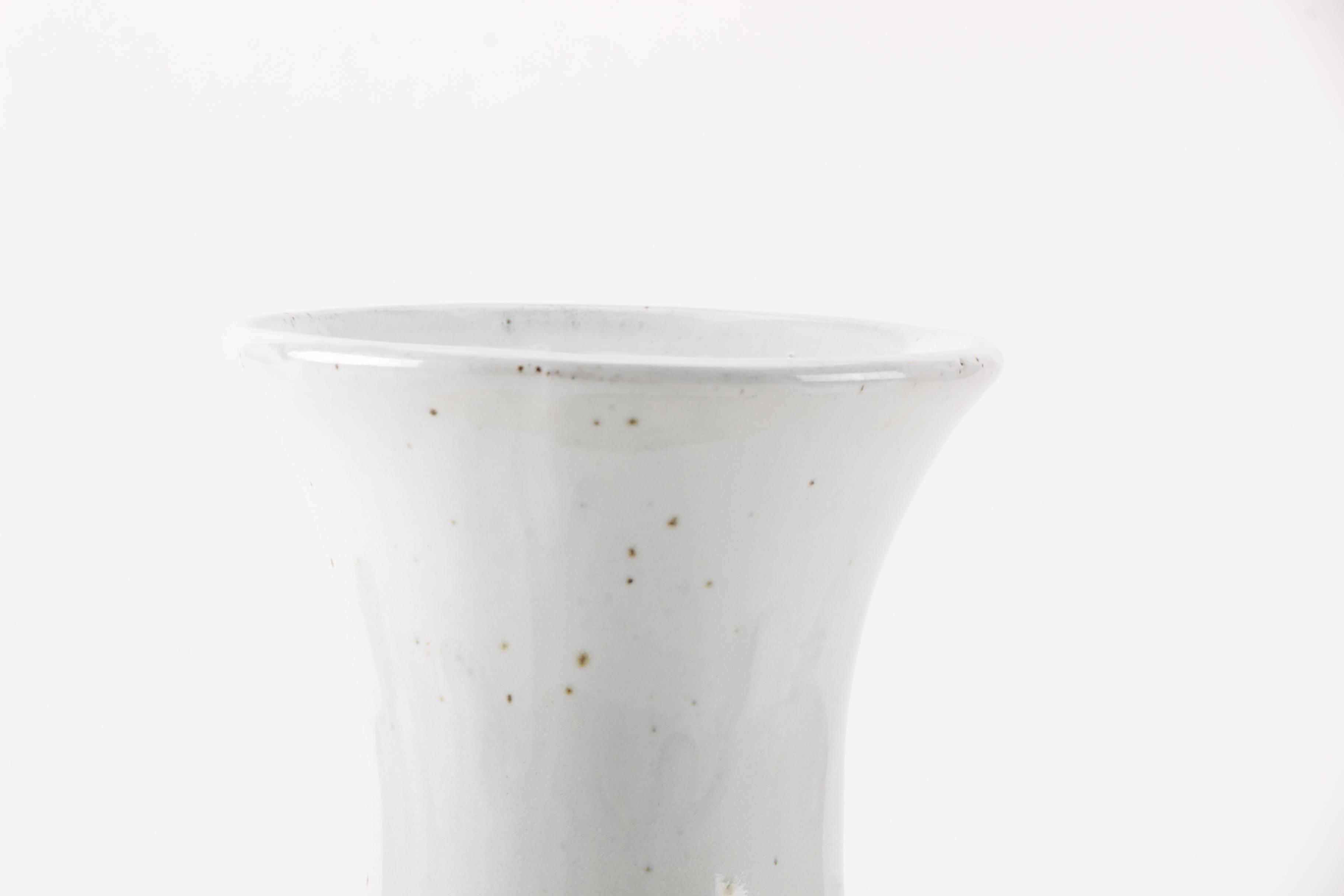 Hand Thrown and Signed Floral Ceramic Vase