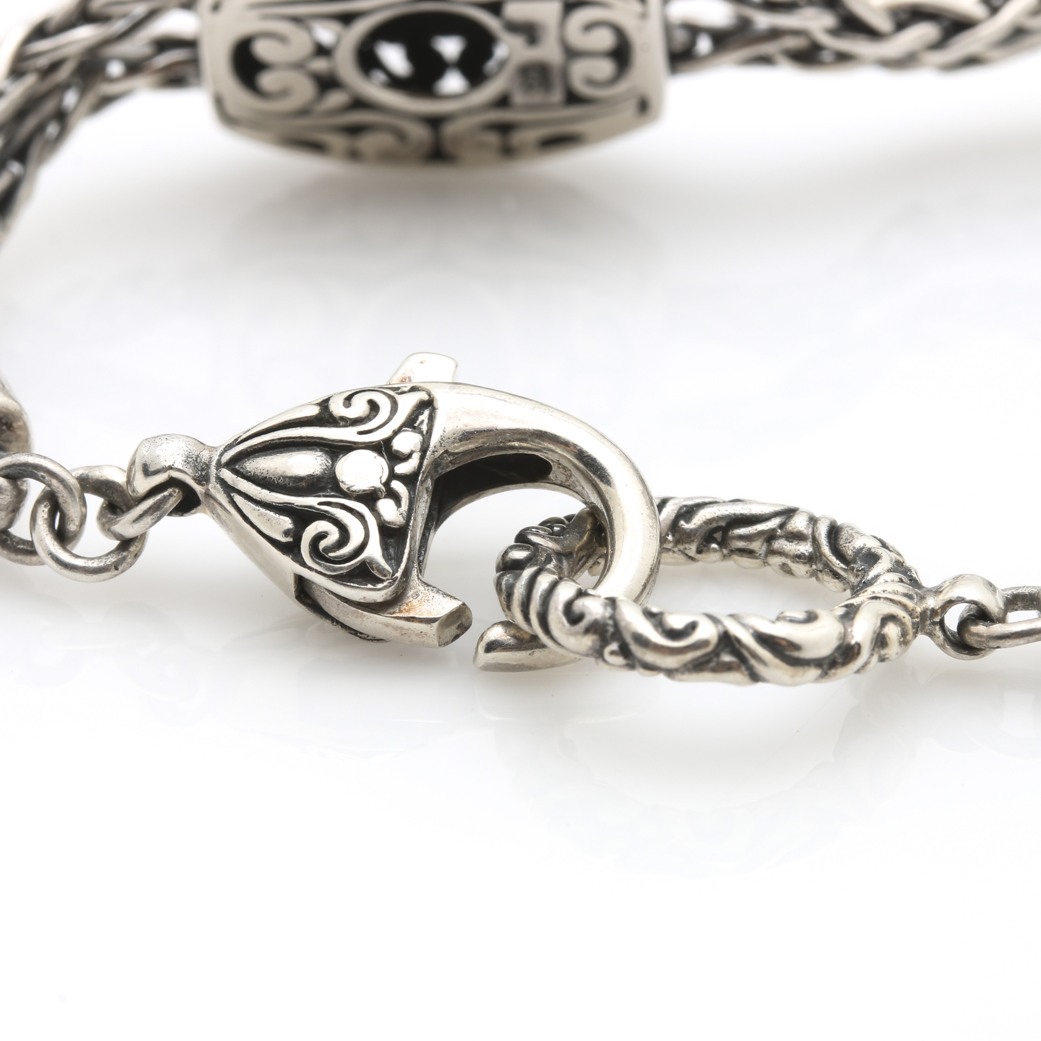 Robert Manse Sterling Silver Pearl Bracelet With 18K Yellow Gold Accents