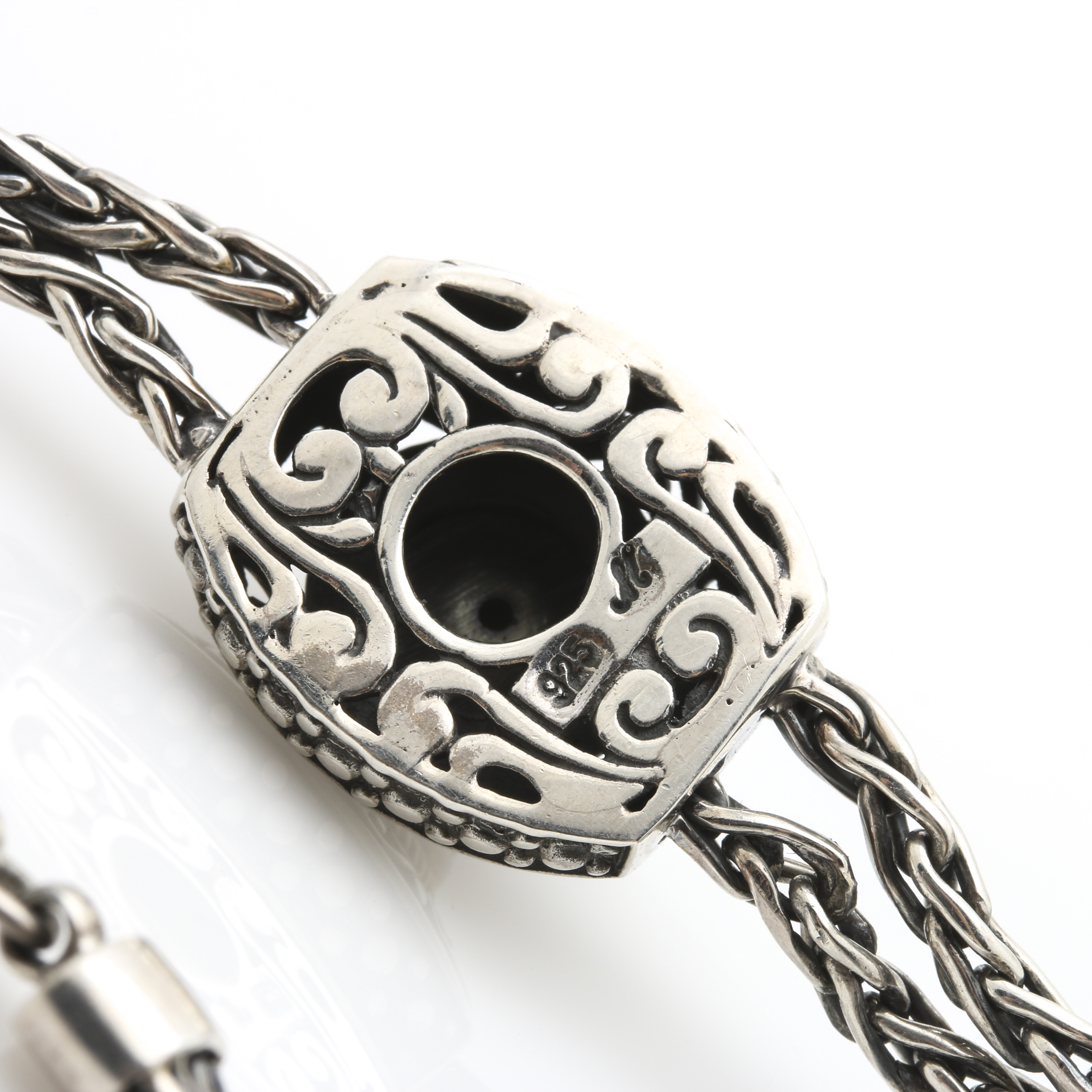 Robert Manse Sterling Silver Pearl Bracelet With 18K Yellow Gold Accents