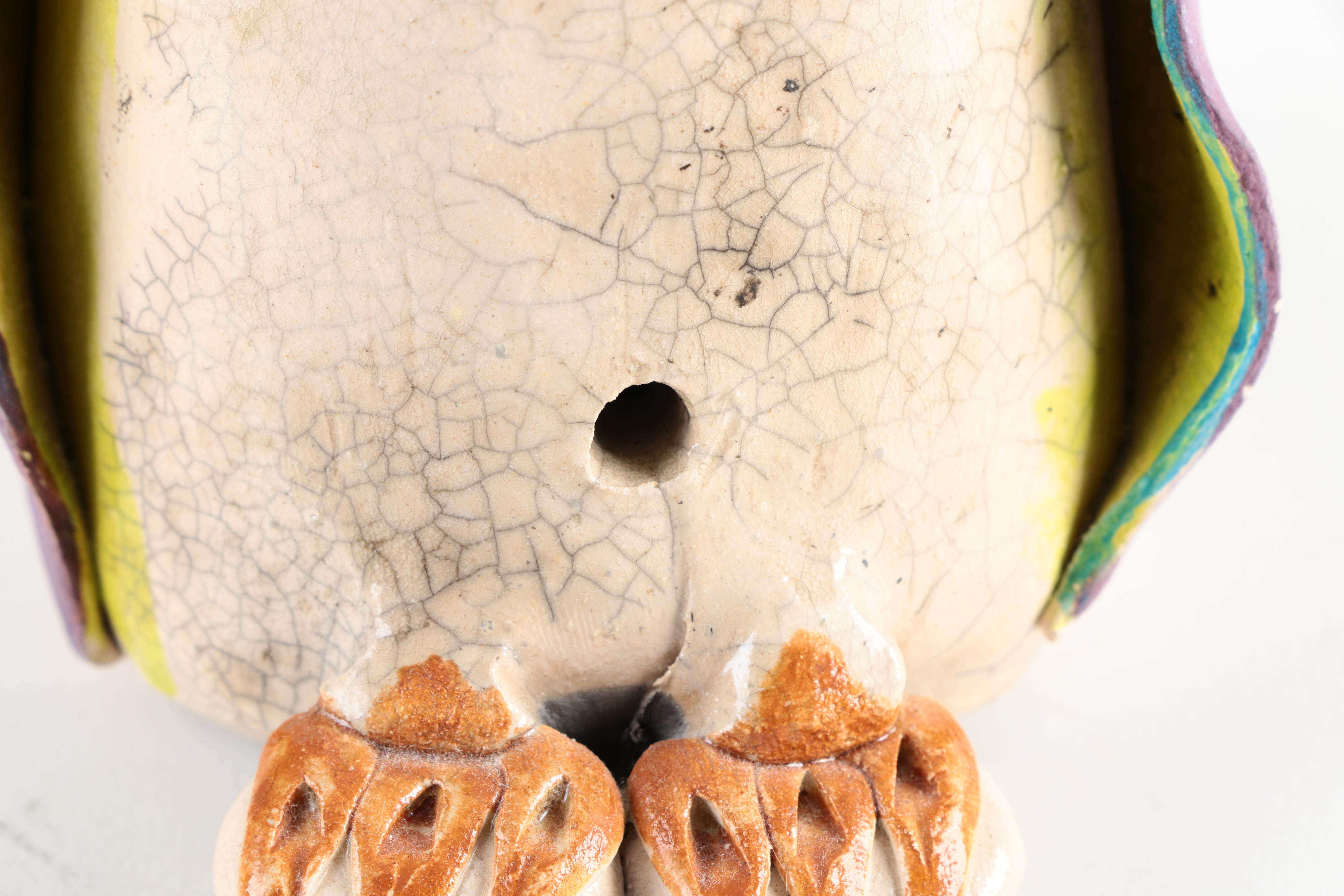 Chris Moses Art Pottery Animal Whistle Figurines