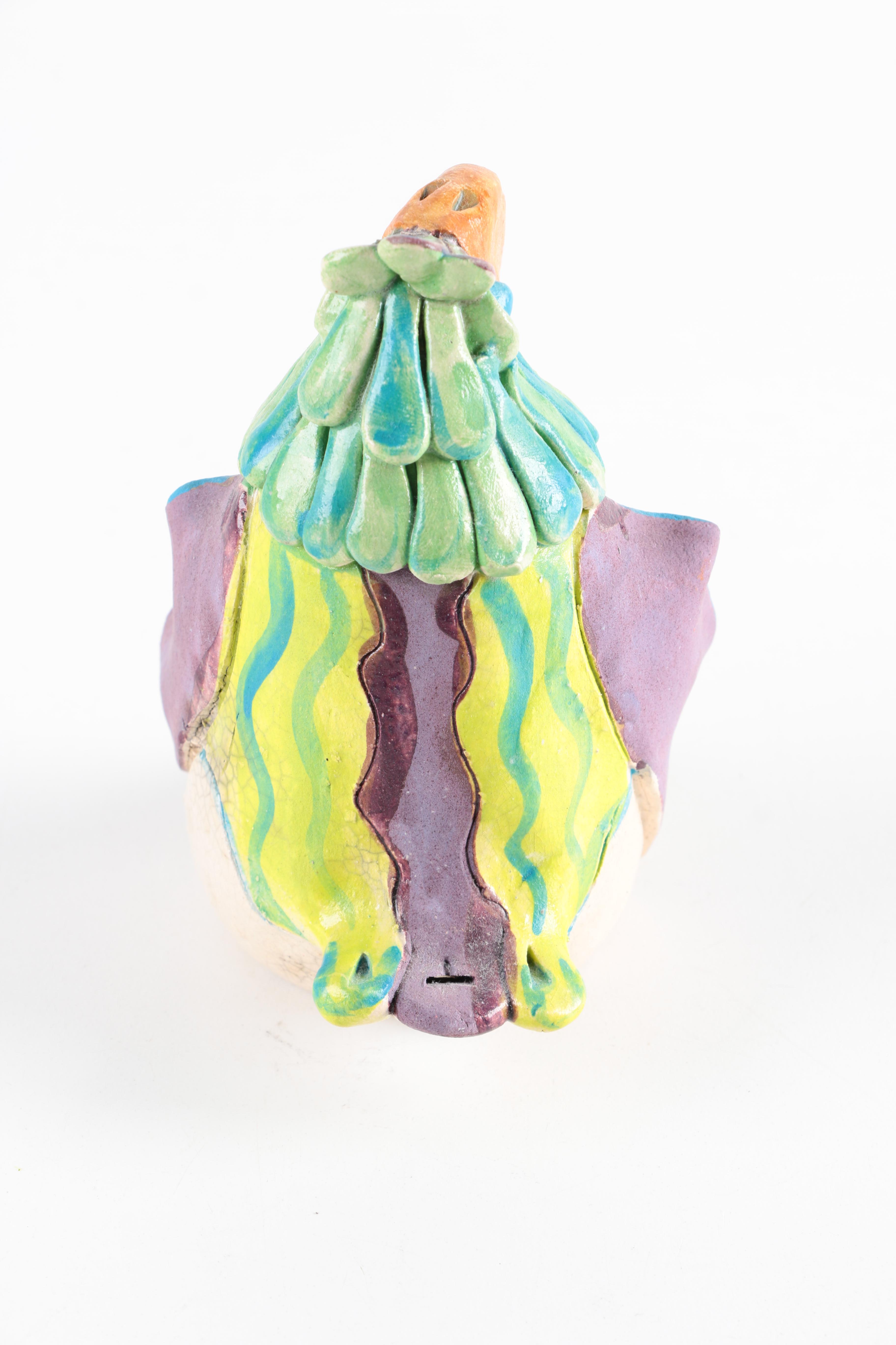 Chris Moses Art Pottery Animal Whistle Figurines