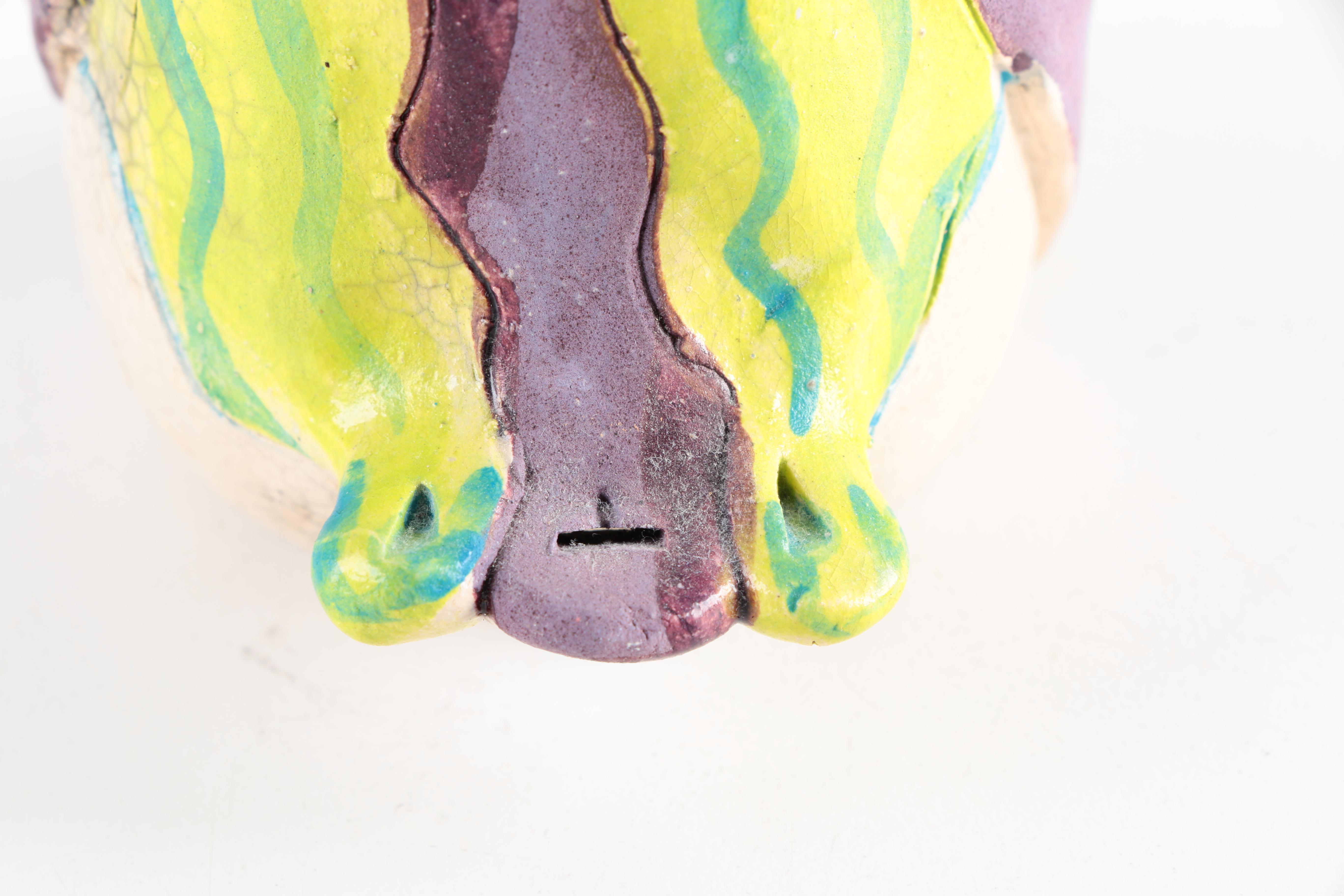 Chris Moses Art Pottery Animal Whistle Figurines