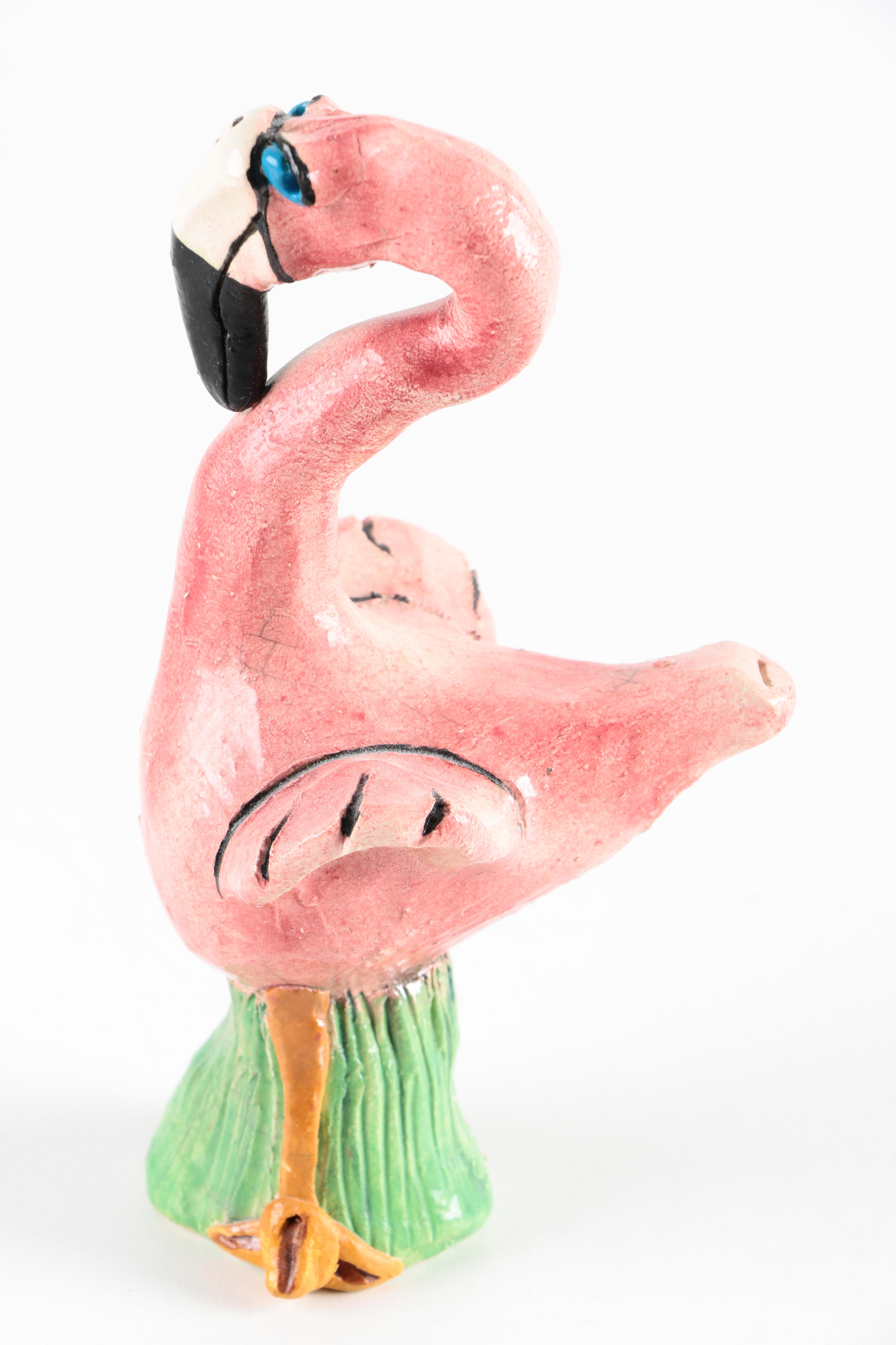 Chris Moses Art Pottery Animal Whistle Figurines