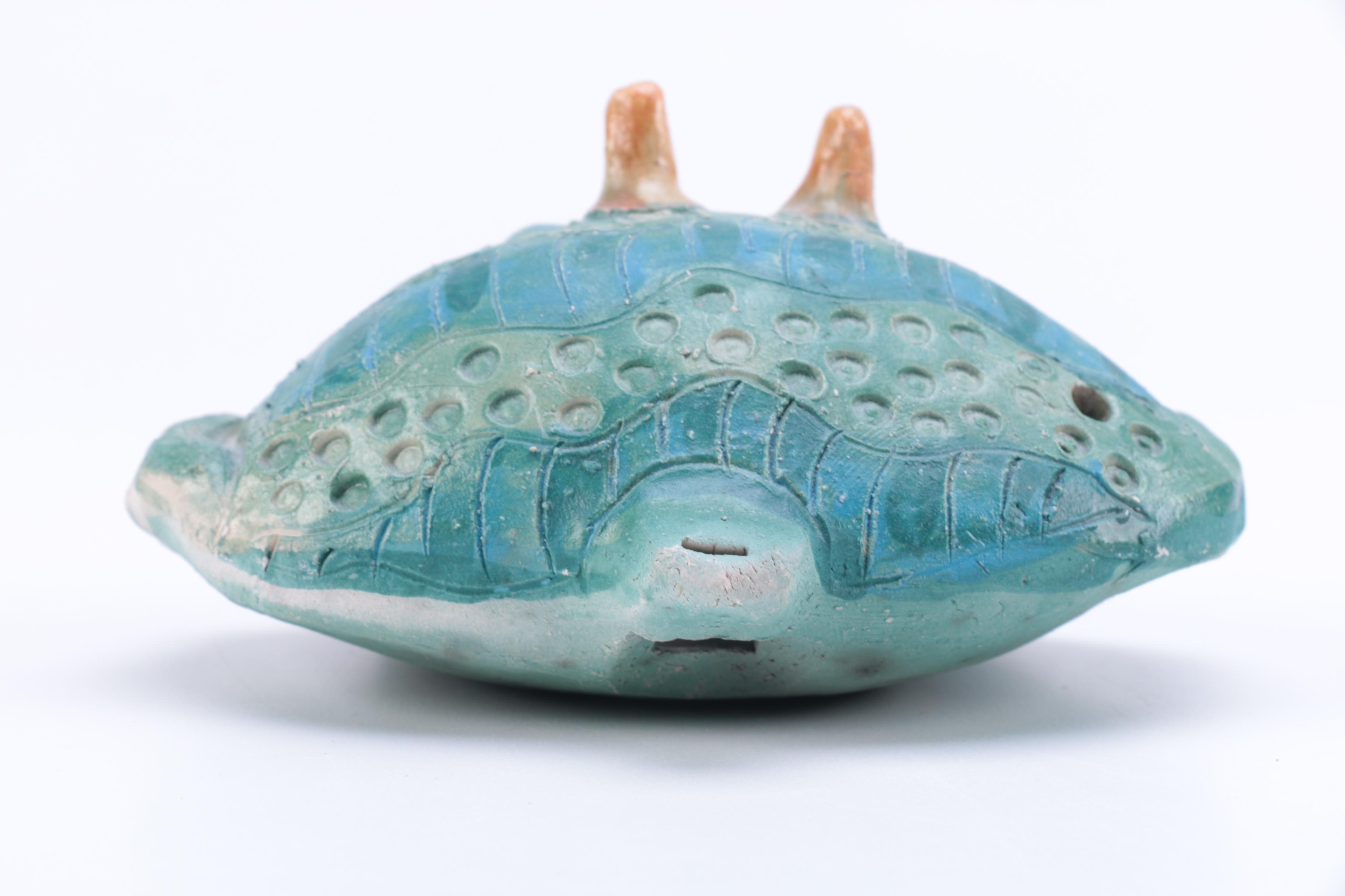 Chris Moses Art Pottery Animal Whistle Figurines