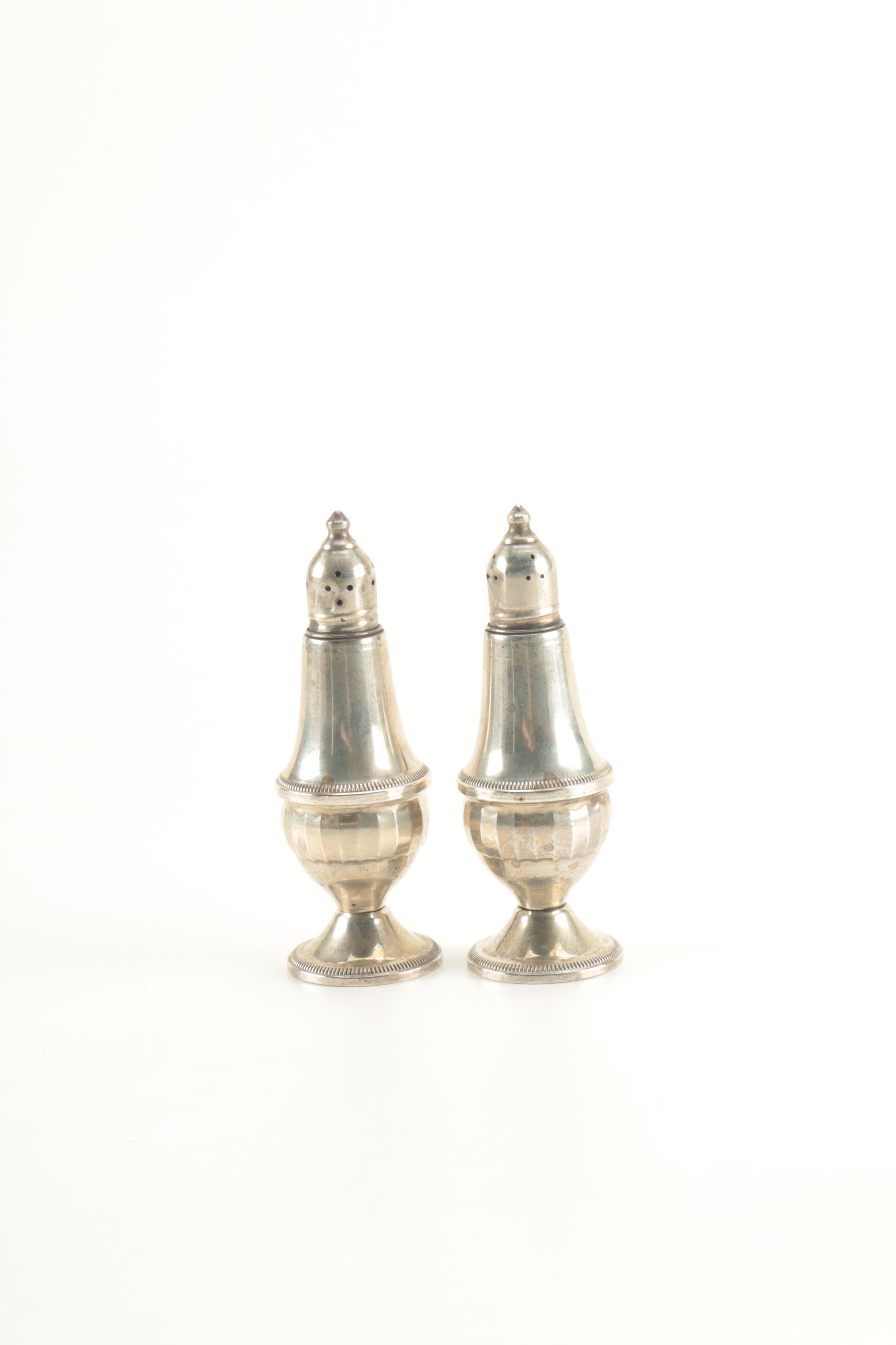 Empire Sterling Creamer and Sugar Set With Other Weighted Sterling Silver