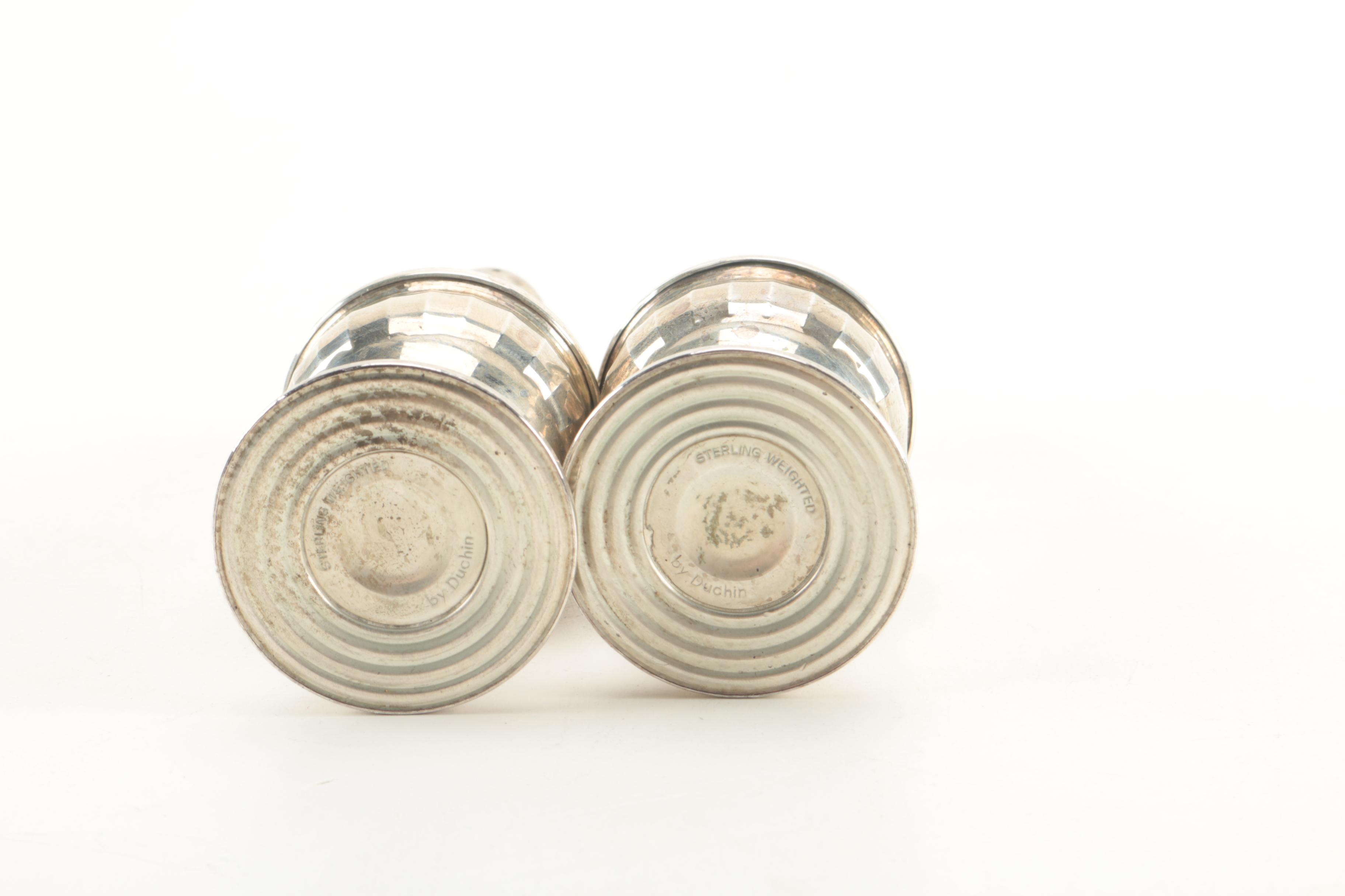 Empire Sterling Creamer and Sugar Set With Other Weighted Sterling Silver