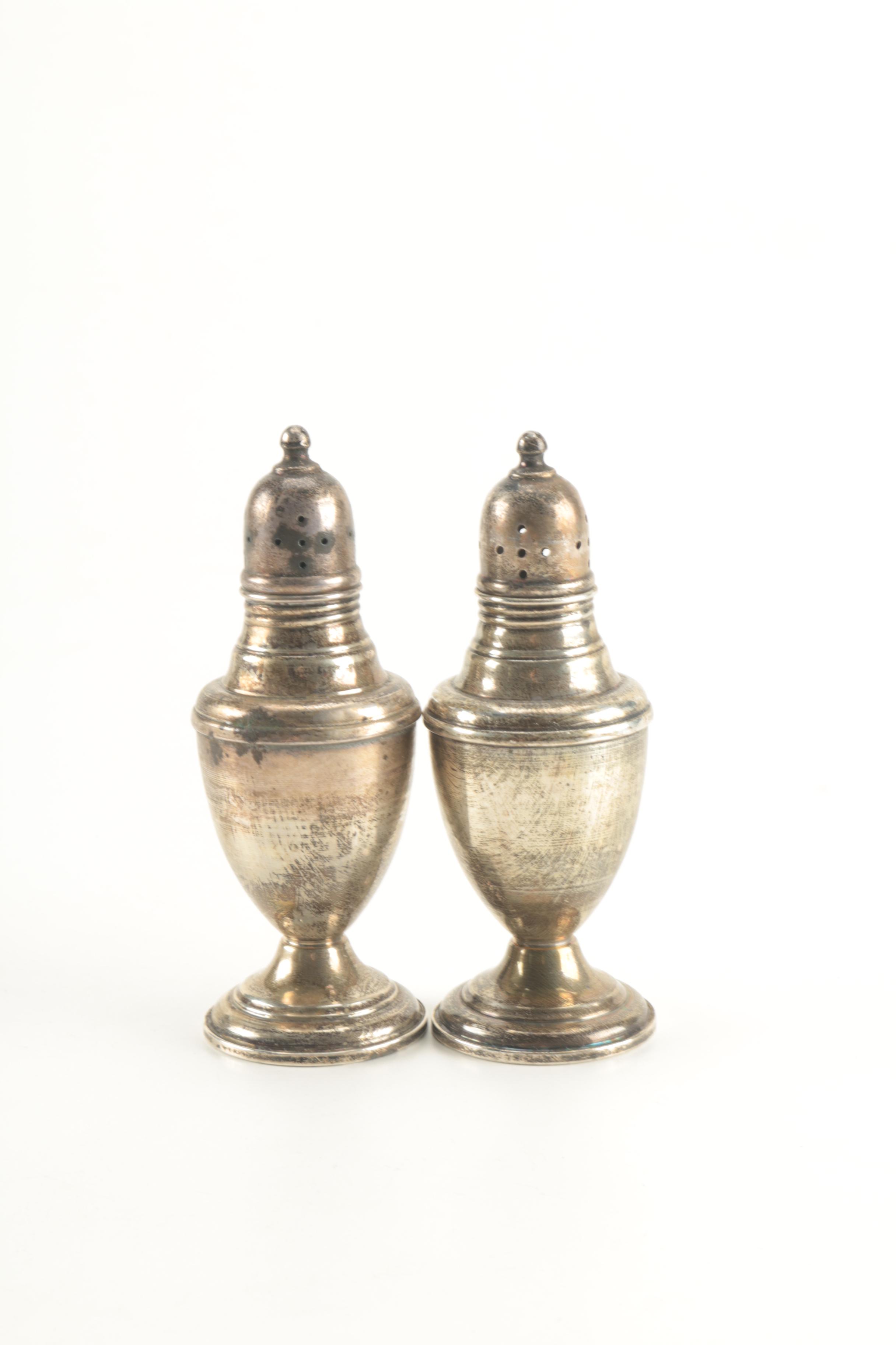 Empire Sterling Creamer and Sugar Set With Other Weighted Sterling Silver