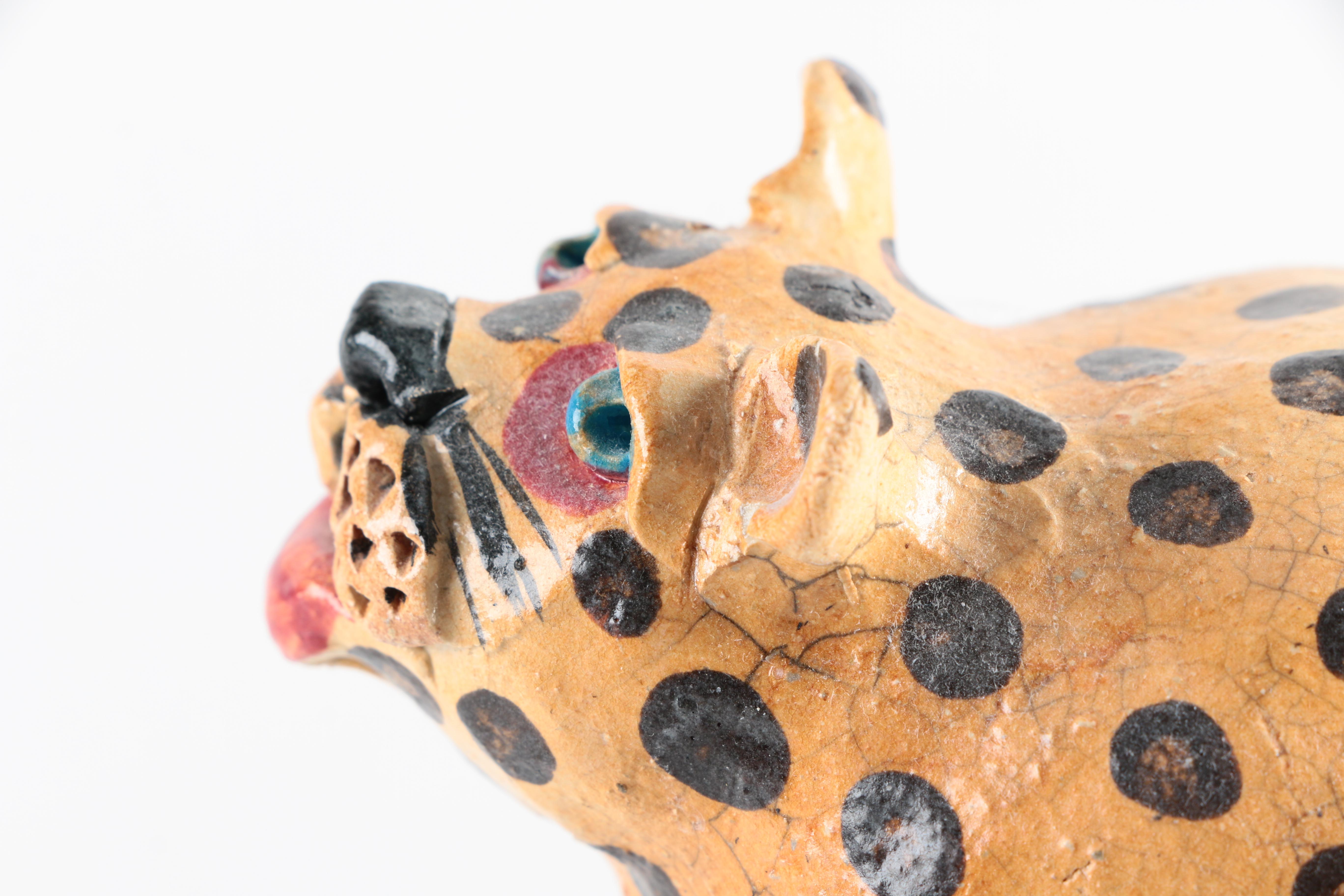 Chris Moses Art Pottery Animal Whistle Figurines