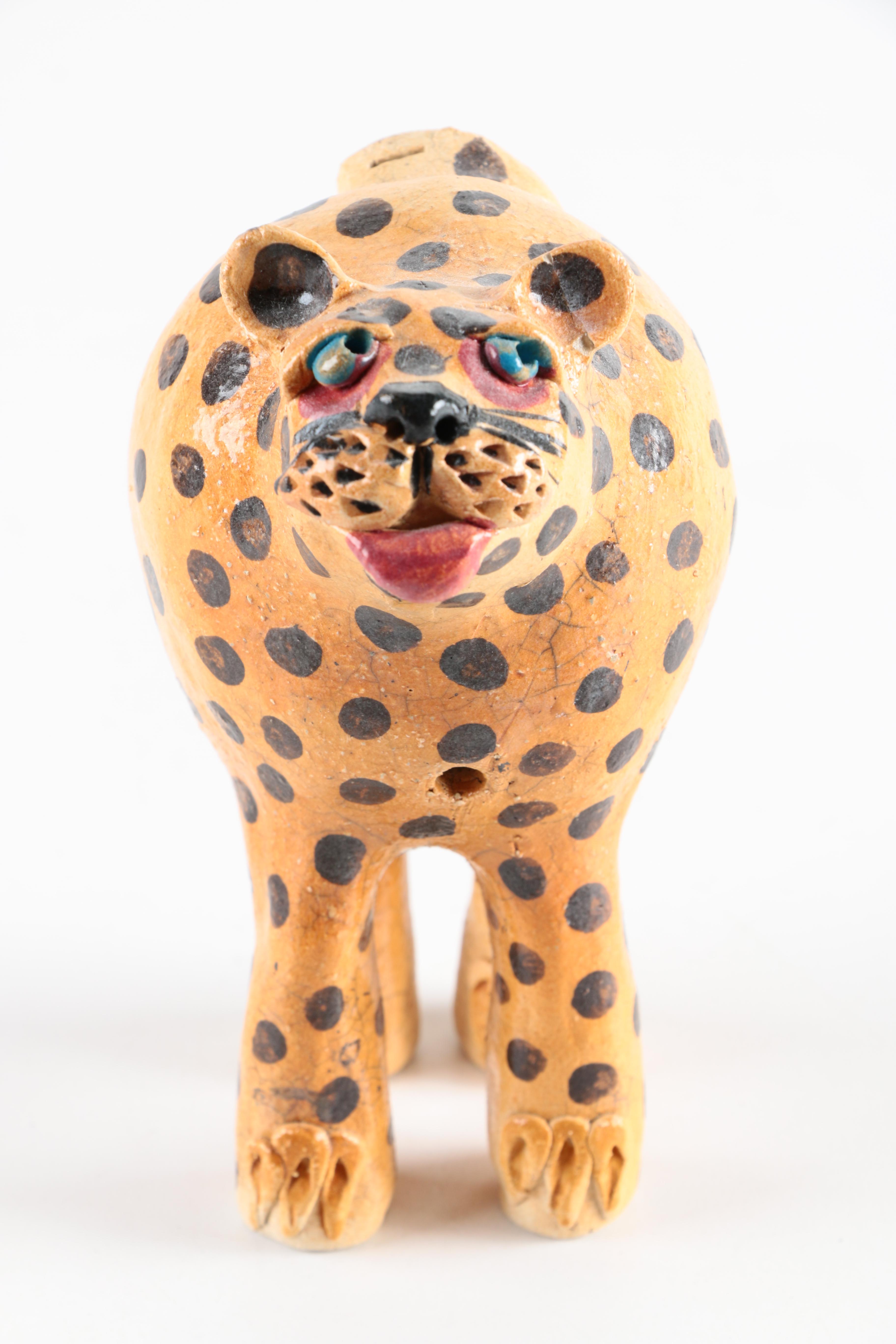 Chris Moses Art Pottery Animal Whistle Figurines