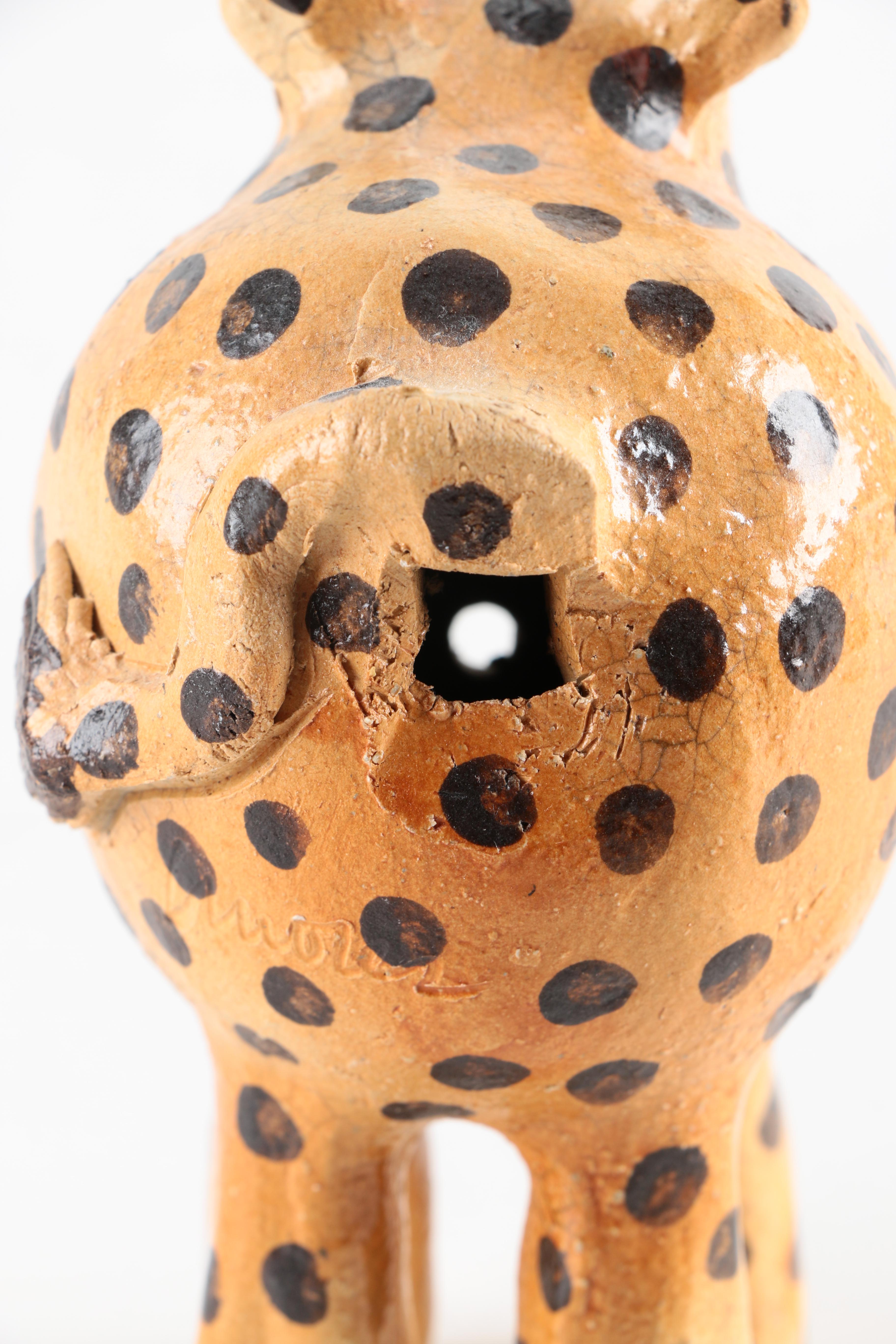 Chris Moses Art Pottery Animal Whistle Figurines