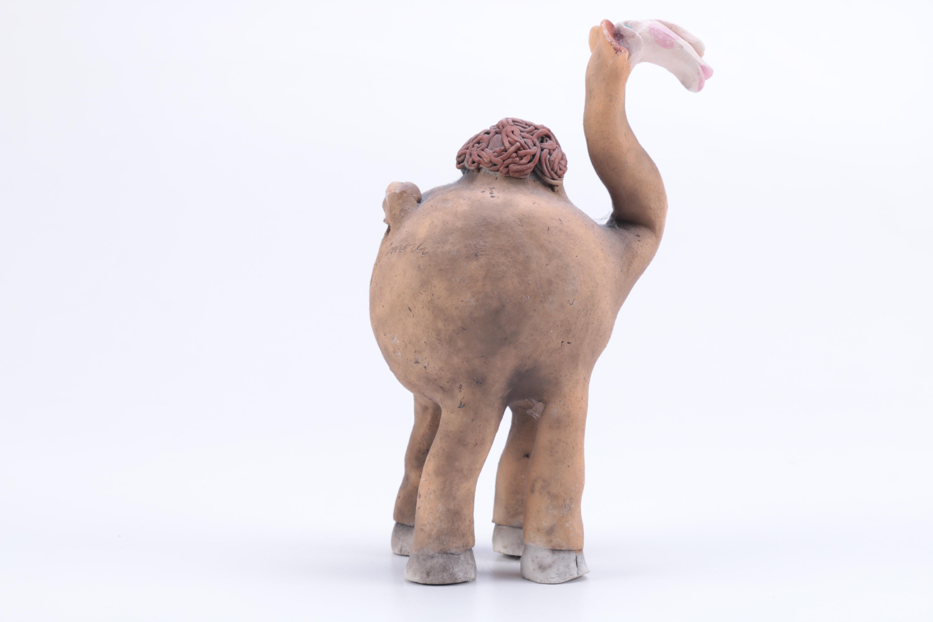 Chris Moses Art Pottery Animal Whistle Figurines