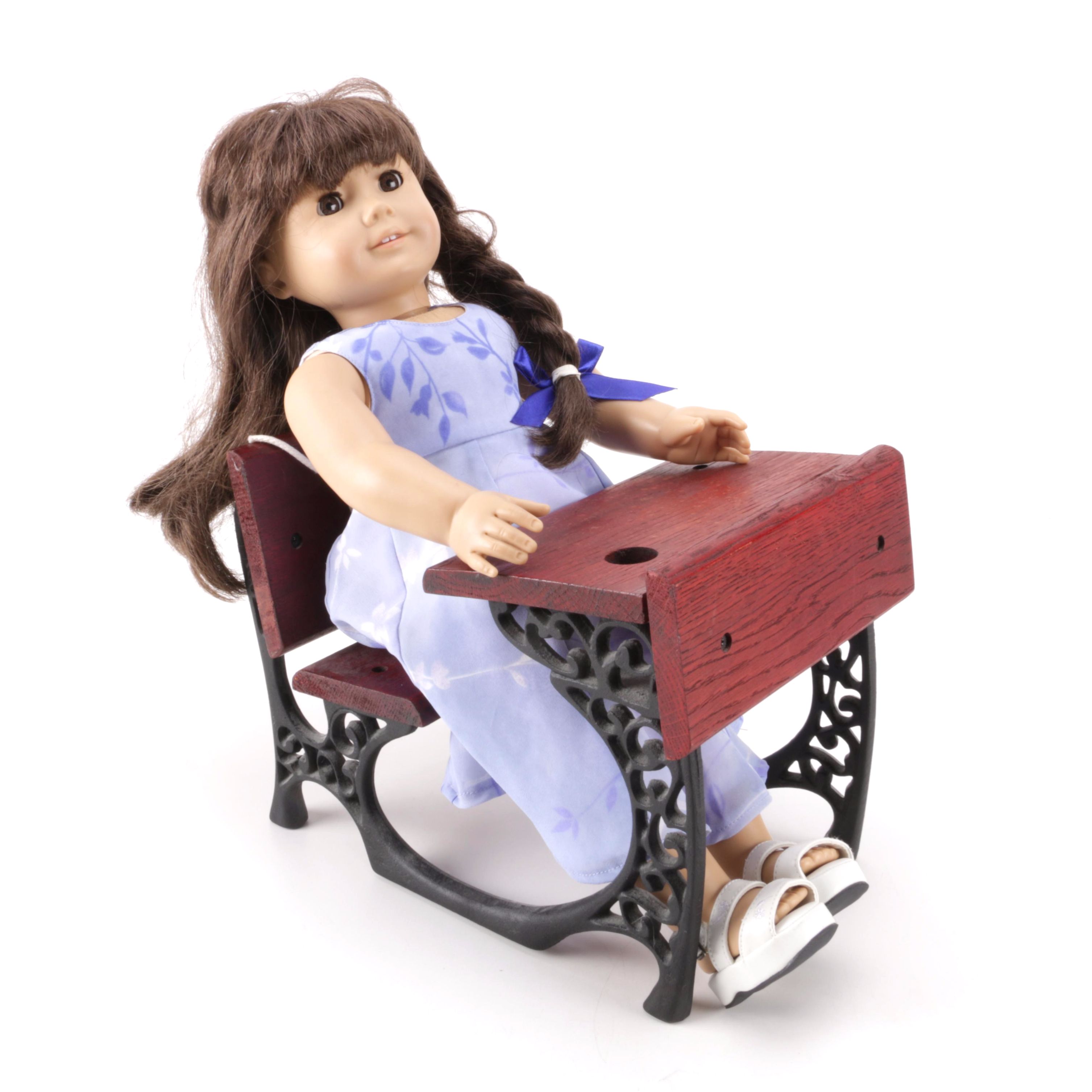 Pleasant Company American Girl Doll With Doll-Sized School Desk