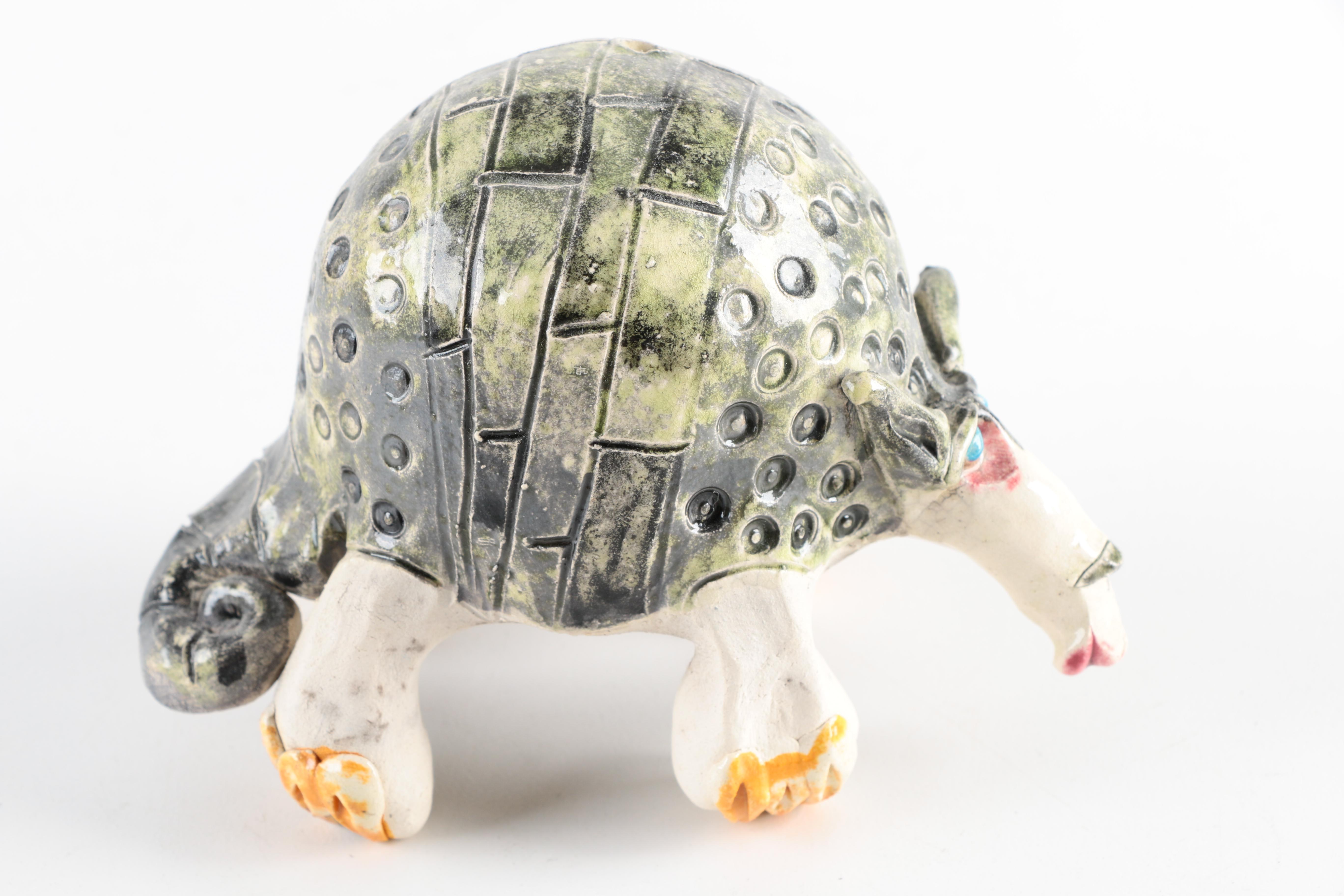 Chris Moses Art Pottery Animal Whistle Figurines