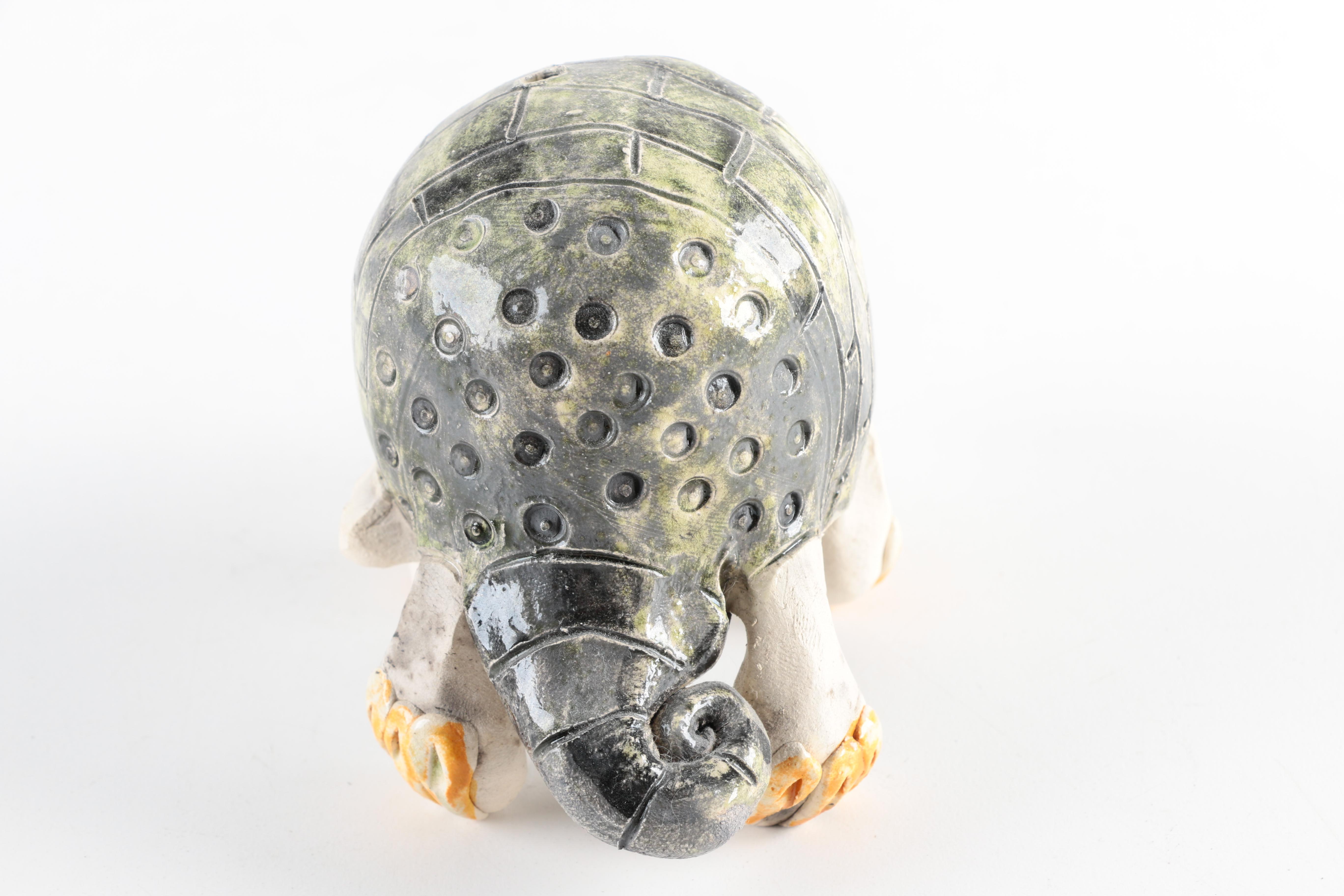 Chris Moses Art Pottery Animal Whistle Figurines