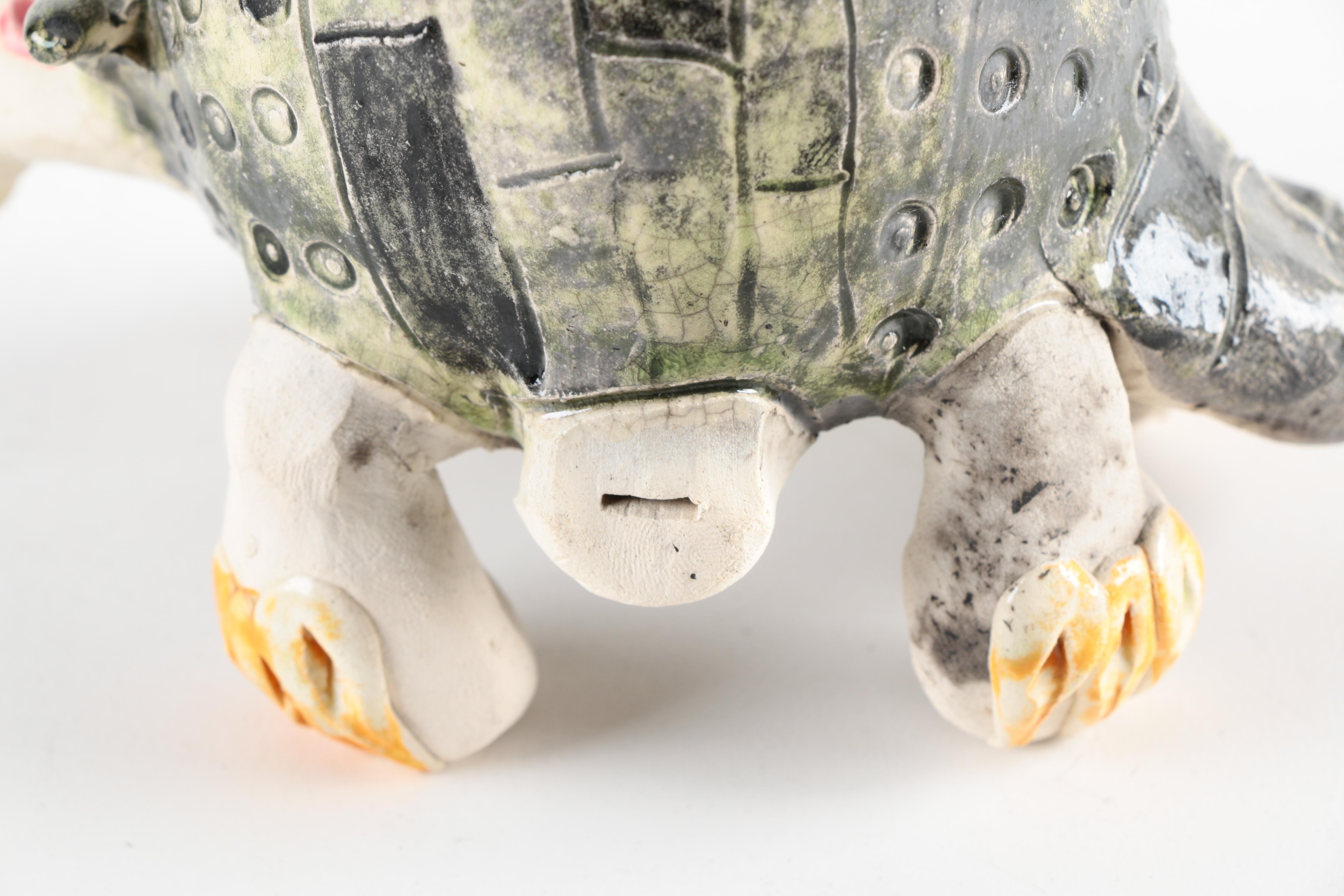 Chris Moses Art Pottery Animal Whistle Figurines